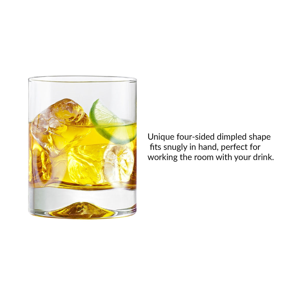 Better Homes &amp; Gardens Lyra Glass Drinkware Set, 12.5 oz, 4-Piece