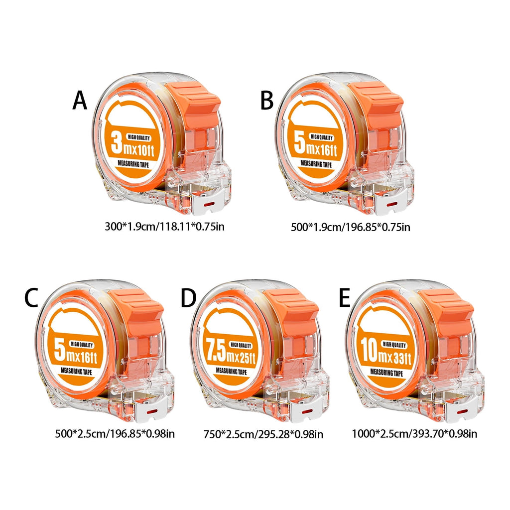 Double Scale Clear Tape Measure 300/500/750/1000cm Option Stainless Steel Blade With End Hook For Construction Tailor... - Image 3