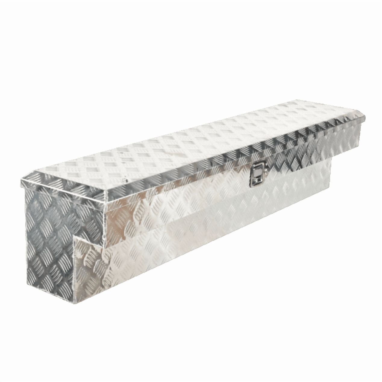 ‎60"x8"x14" Aluminum Side Tool Box for Truck Pickup Trailer Storage Bed Silver - Image 3