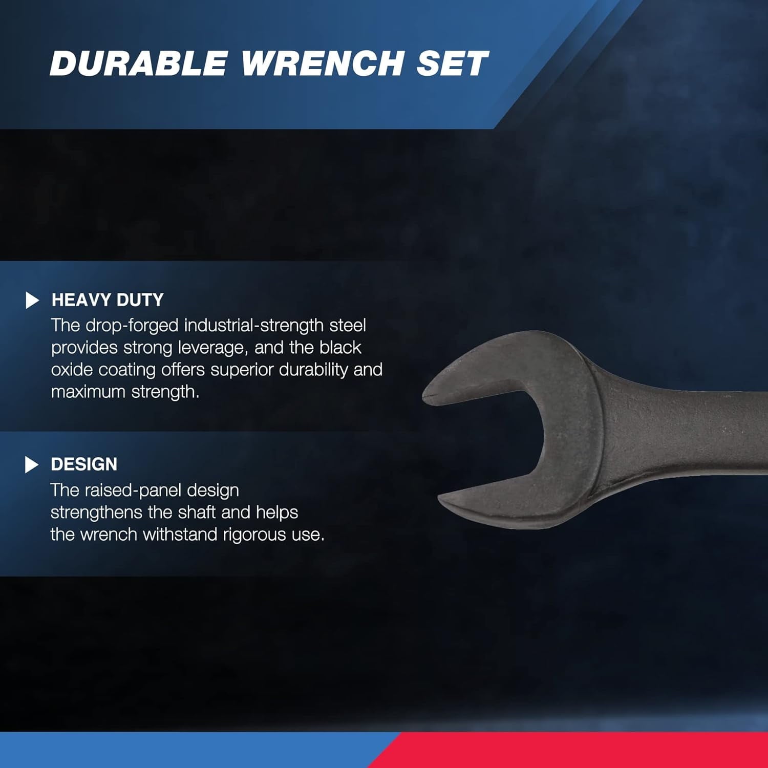 Neiko 03575A Jumbo Combination Wrench Set | 16 Piece | MM | 6 mm to 32 mm | Raised Panel Construction - Image 4