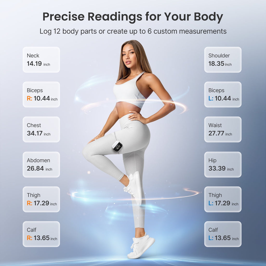 Smart Tape Measure for Weight Loss, Bluetooth Fitness Equipment with App, Retractable - Image 3
