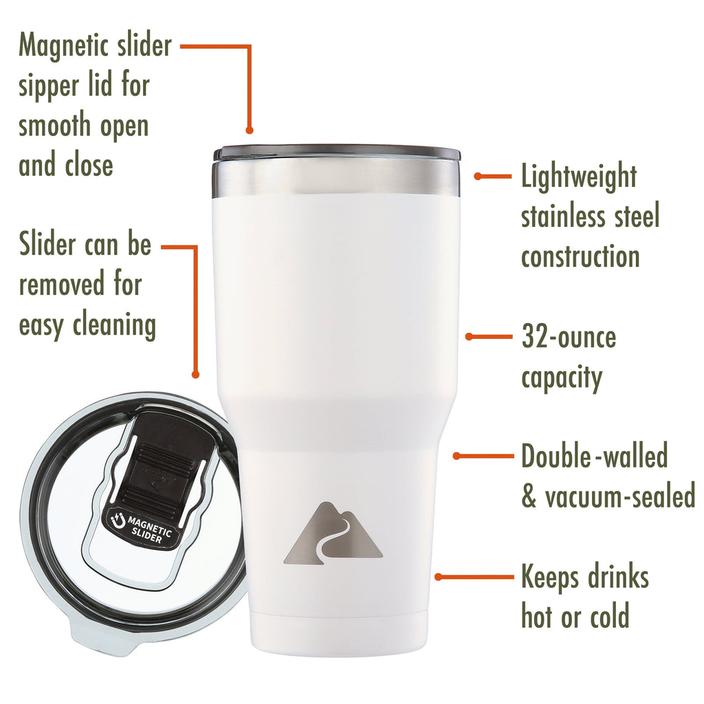 Ozark Trail 32 oz Stainless Steel Insulated Tumbler, Black