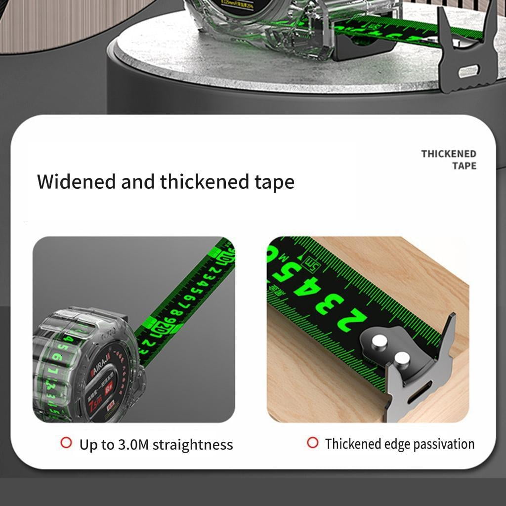 Tape Measure Black Fluorescent Tape Measure High Precisions Tape Measure Tool - Image 6