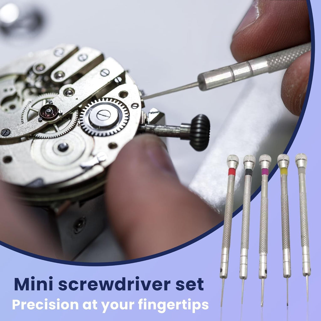 Mini Precision Screwdriver Set 5 Sizes (0.81.6mm) for Jewelry, Watches, Eyeglasses, Electronics & DIY Repairs - Image 6