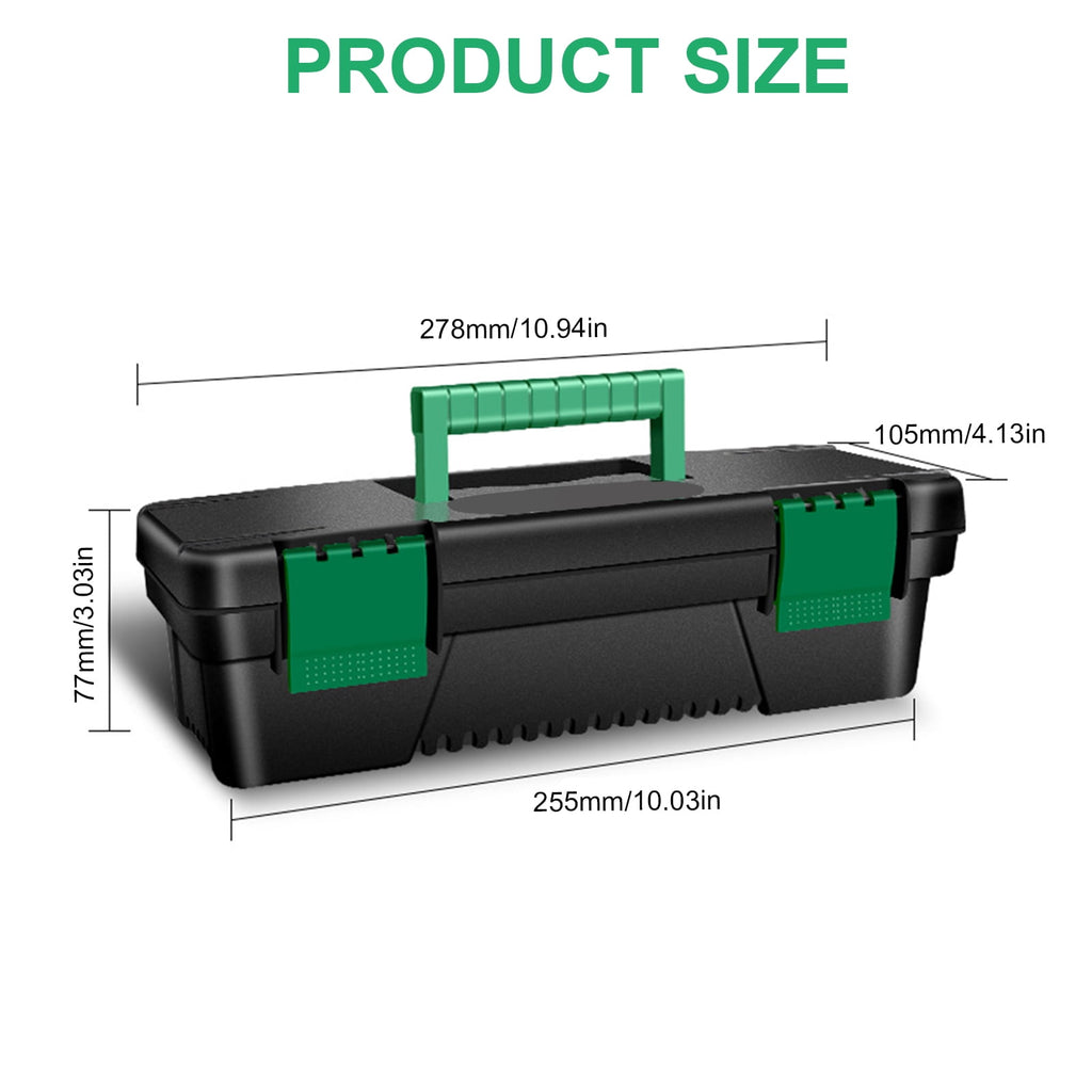 10inch Hardware Tool Box Thick Combination Suitcase Electrician Carpenter Maintenance Electric Drill Storage Box - Image 3
