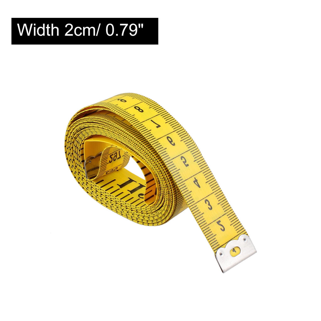 Unique Bargains Soft Ruler Tape Measure Yellow 120 Inches for Tailor Seamstress - Image 2