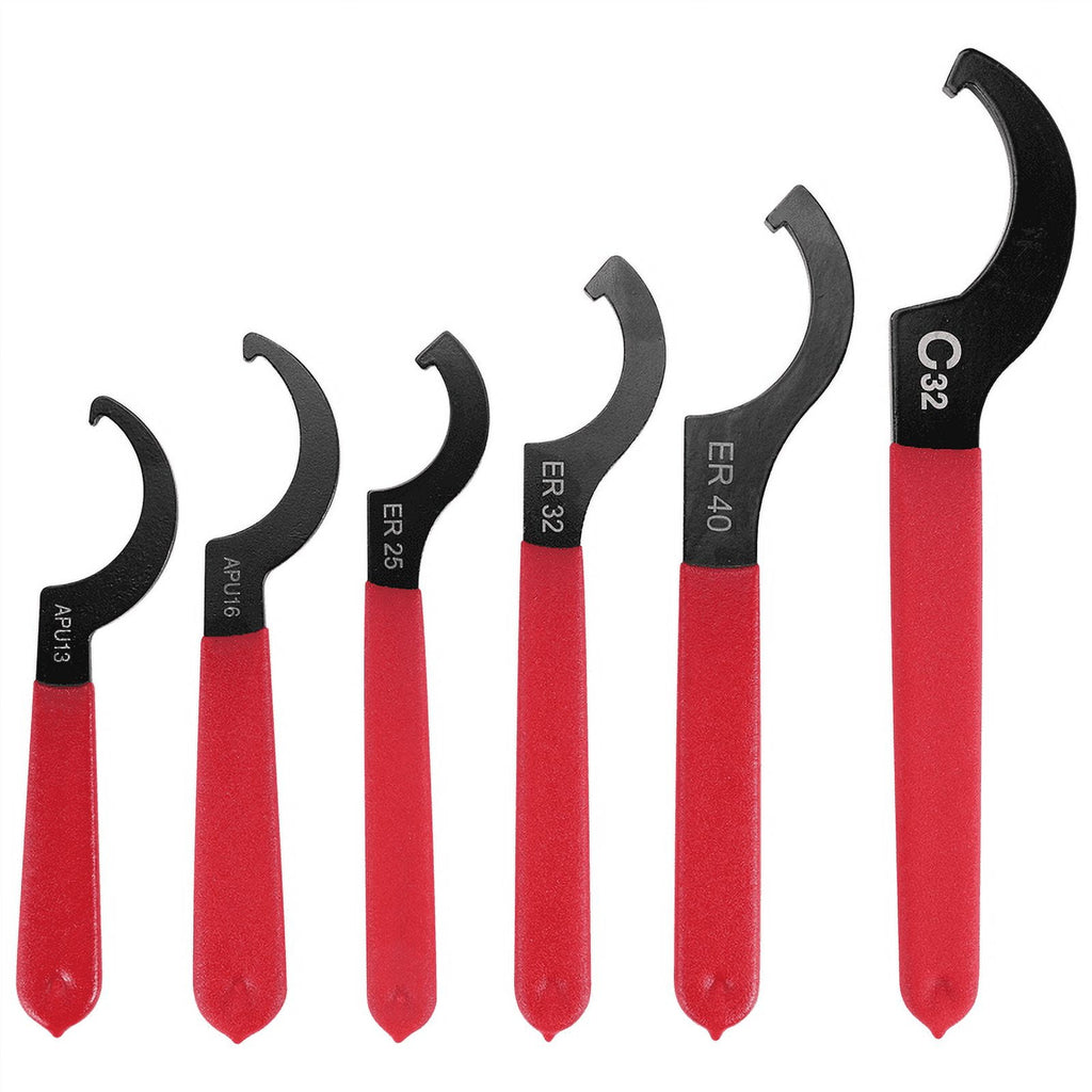 Adjustable Steel Construction Spanner Wrench Set 6 Piece - Image 2