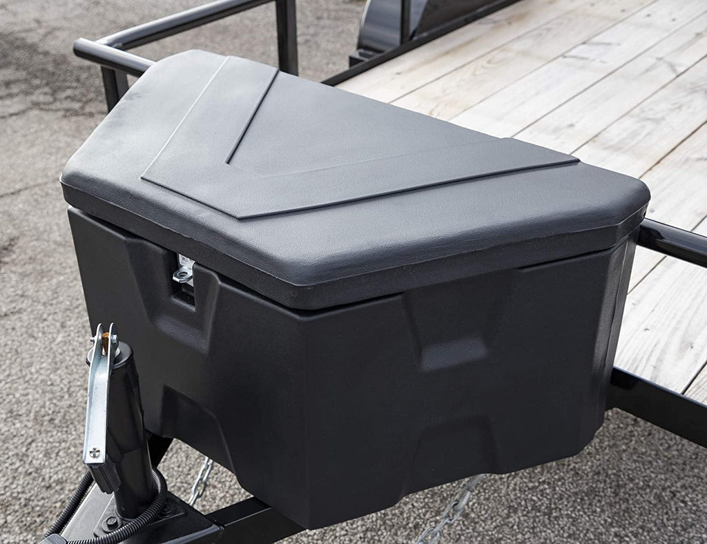 1701680 Trailer Tongue Truck Tool Cargo Storage Box, Black - Image 4