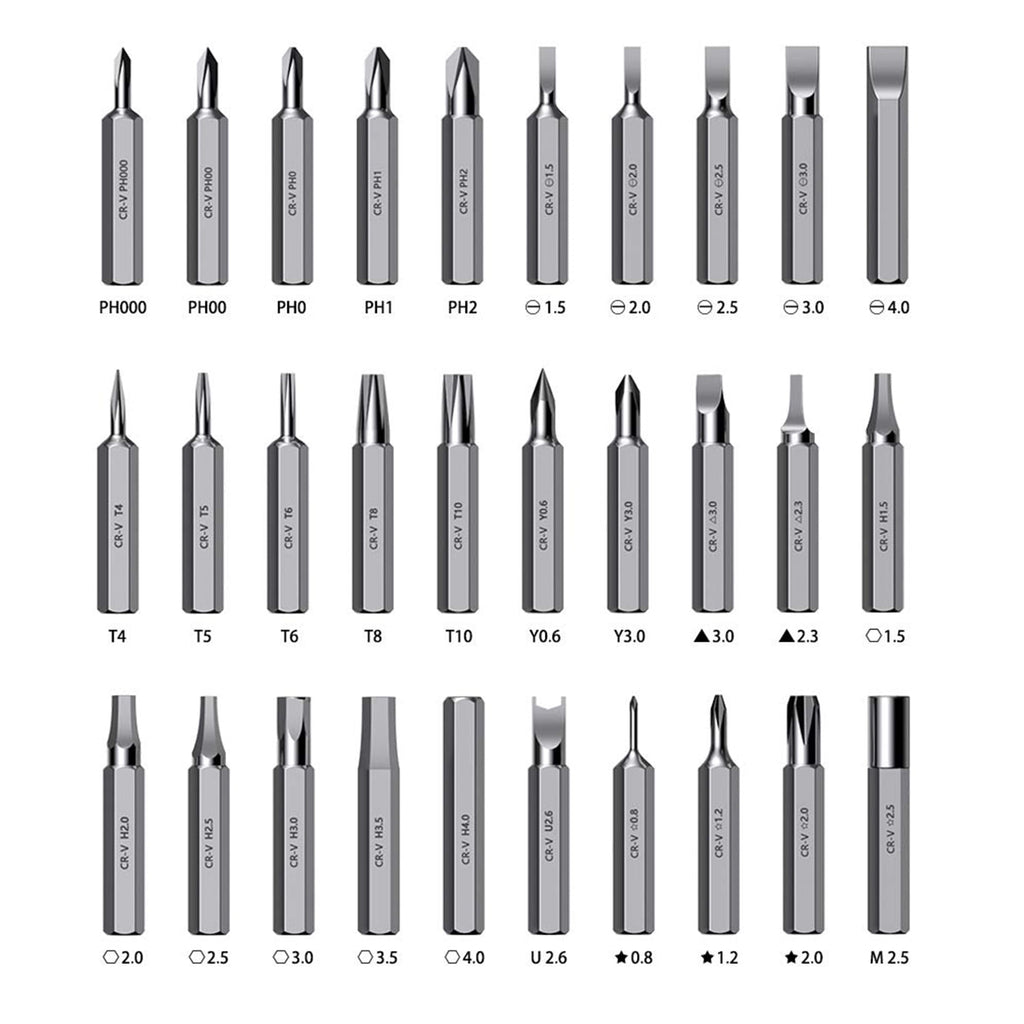 32 In 1 Small Screwdriver Set, Mini Magnetic Screwdriver Set Contains 30 Bits Precision Repair Tool Kit, Torx Screwdr... - Image 6