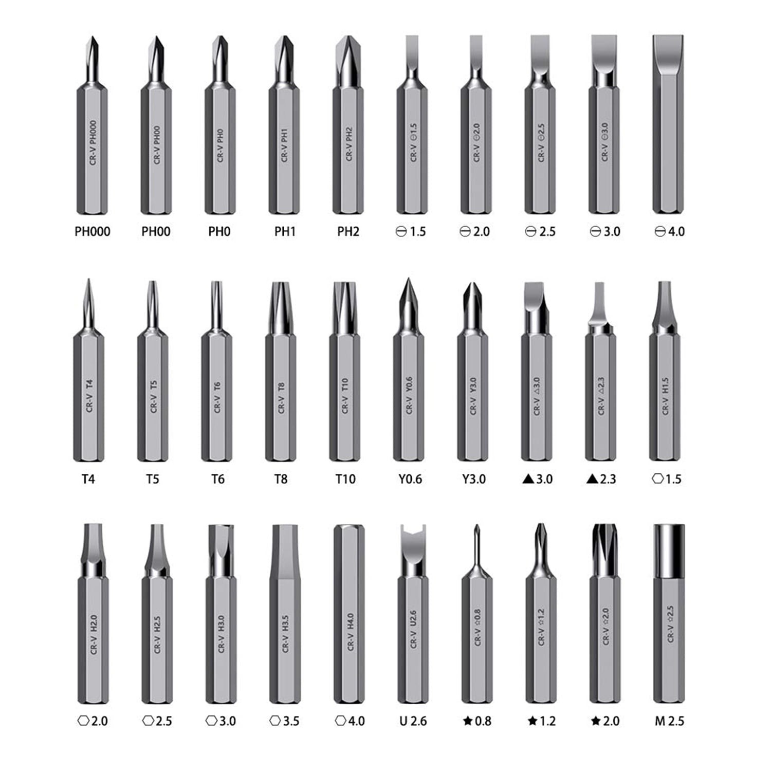32 In 1 Small Screwdriver Set, Mini Magnetic Screwdriver Set Contains 30 Bits Precision Repair Tool Kit, Torx Screwdr... - Image 6