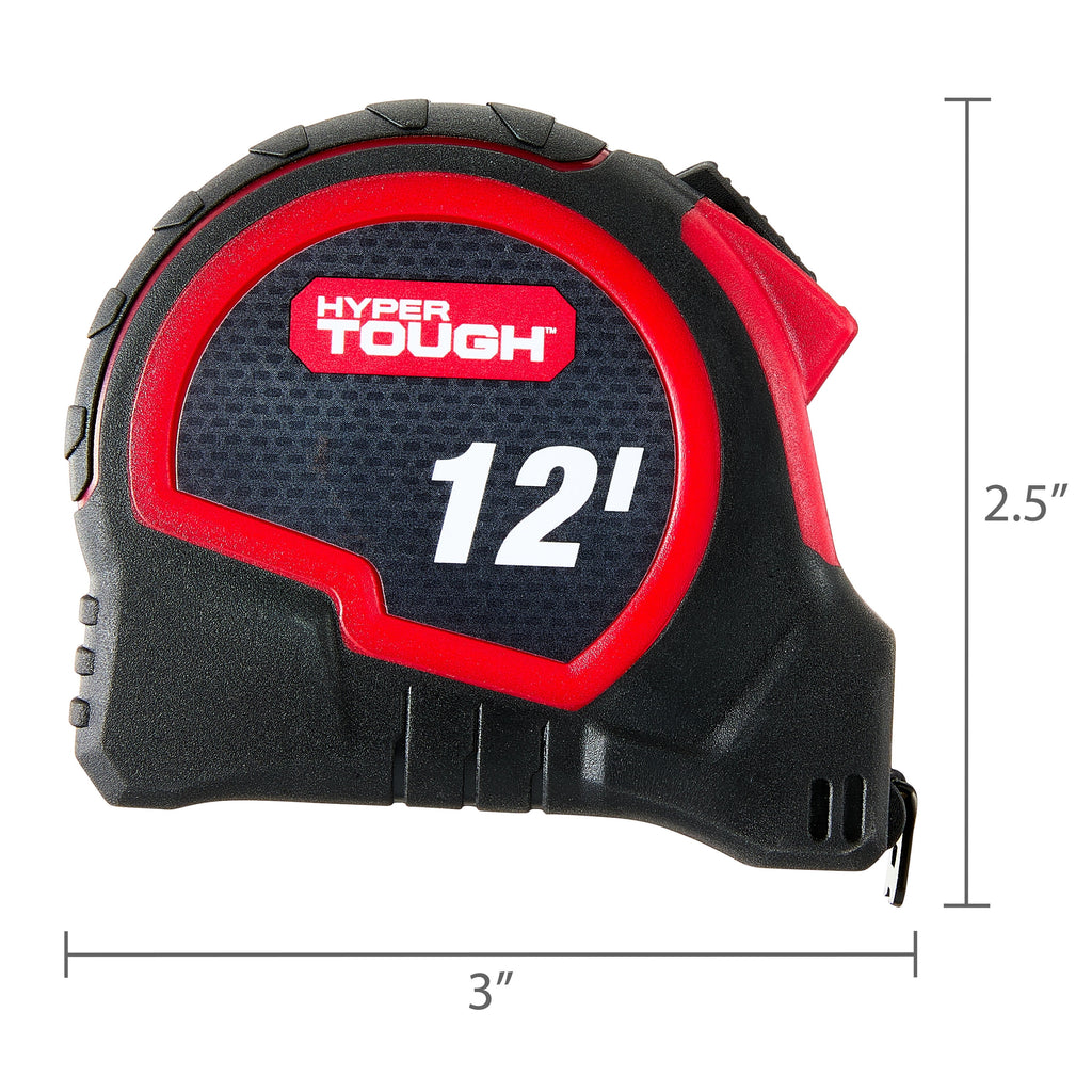 Hyper Tough 12ft. Self Lock Steel Tape Measure - Image 5