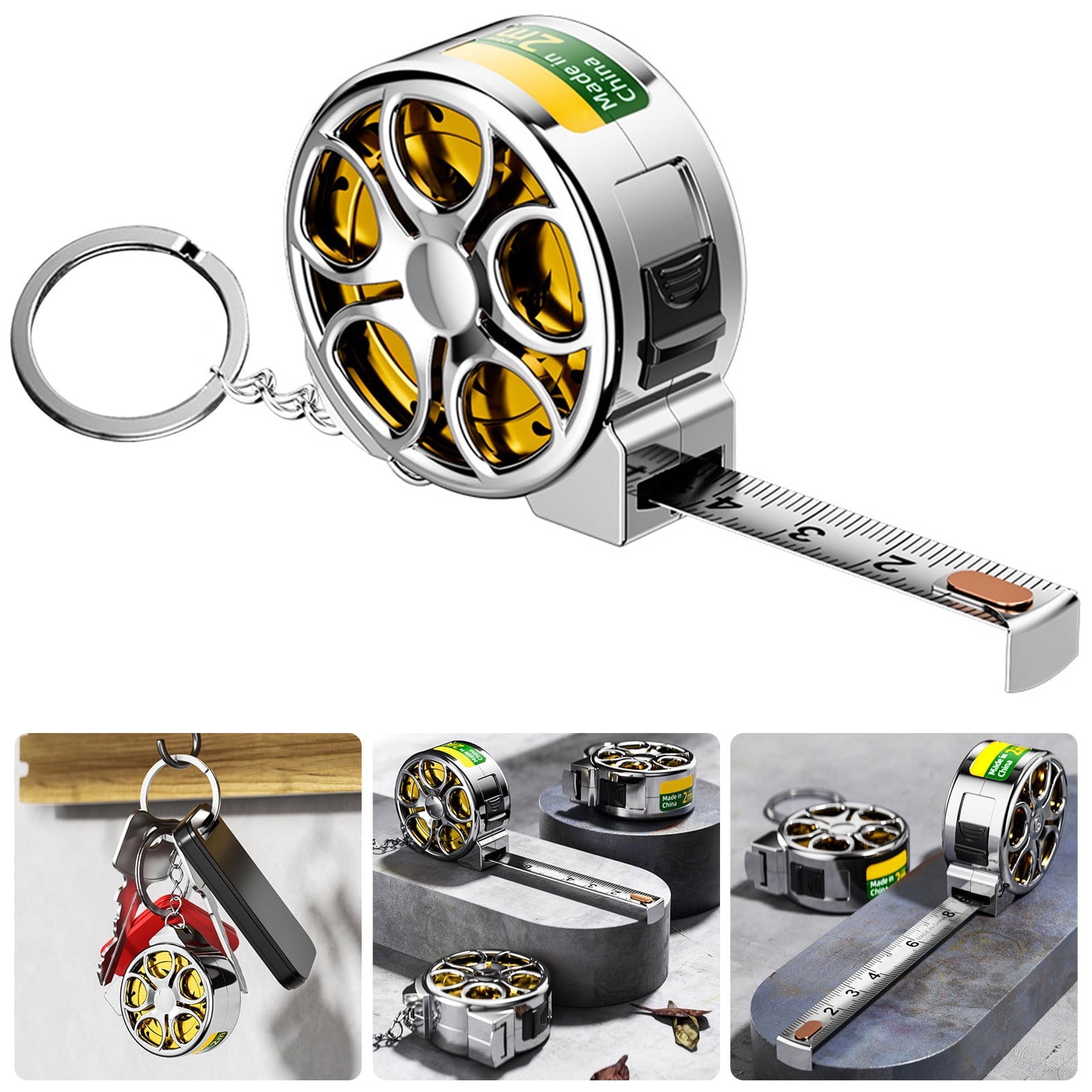 Lightweight 2M Stainless Steel Measuring Tape Ruler ABS Shell Design Easy To Carry For Crafting Various Measuring Needs - Image 2