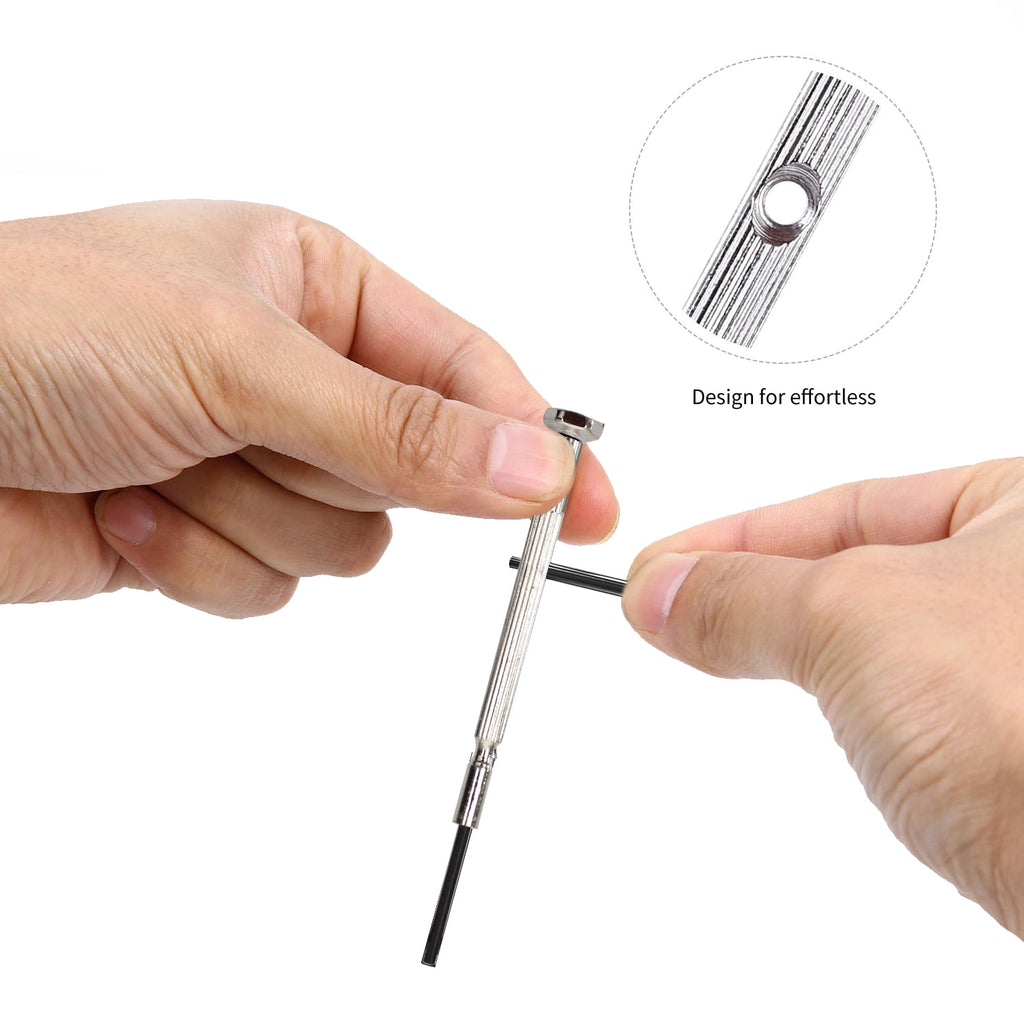 Mini Precision Screwdriver Set, 16 Pcs with Case, Flat head Phillips Hex Socket Head, Suitable for Watch Repair, Eyeglass Repair, Laptop Rep - Image 4