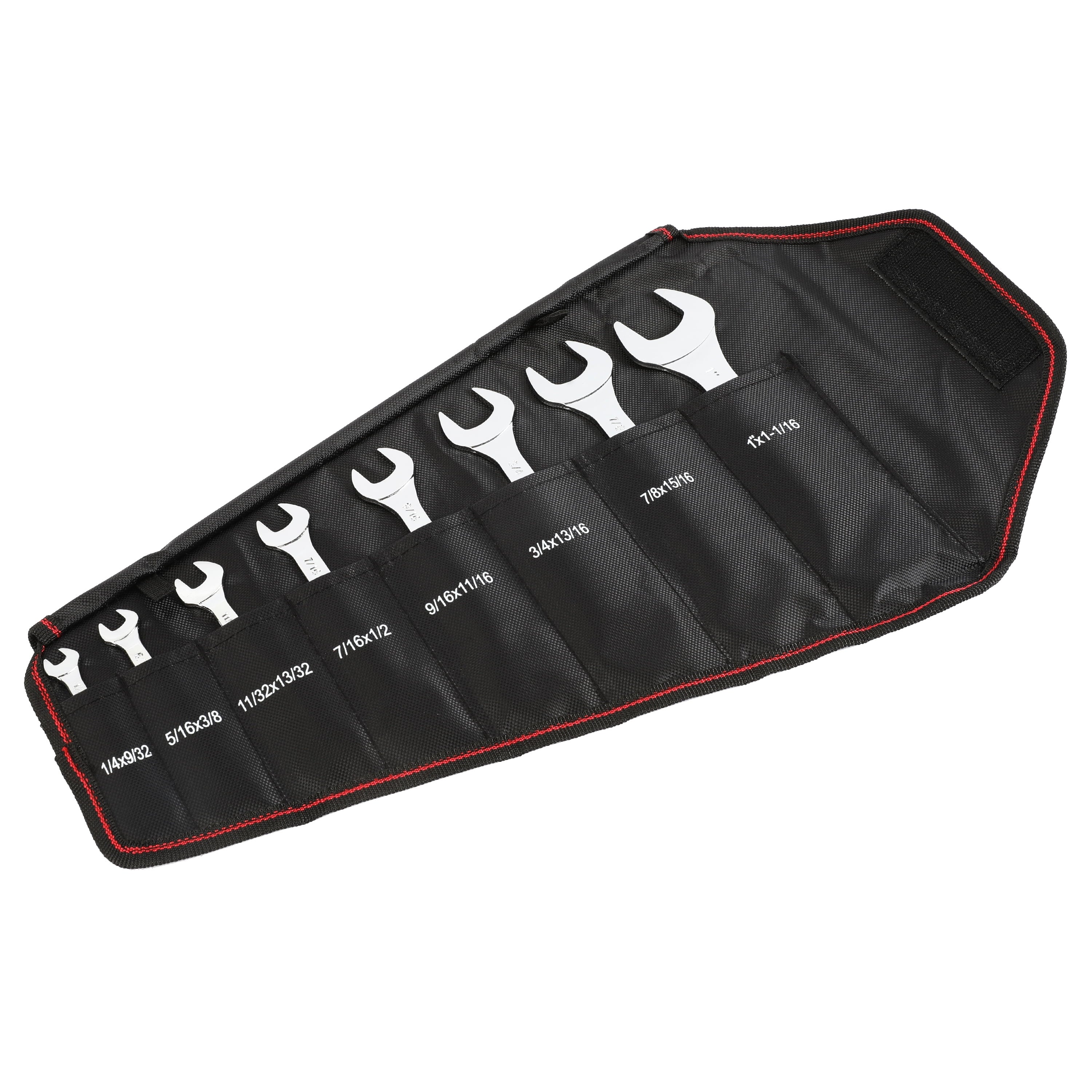 8-Piece Thin Open-End Wrench Set with Organization Pouch (SAE) - Image 6