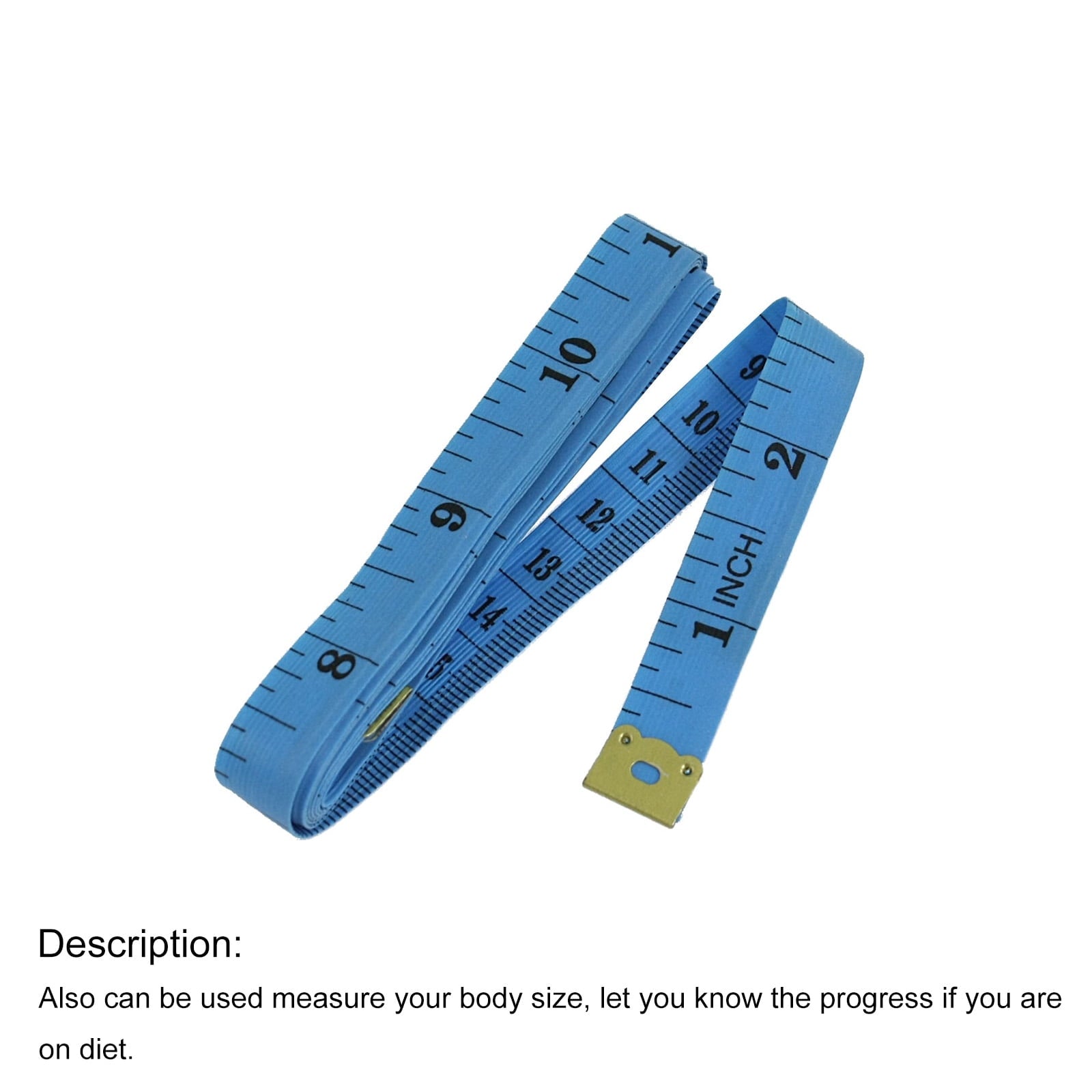 60" Flexible Soft Plastic Measure Ruler Tape for Body Tailor - Image 4