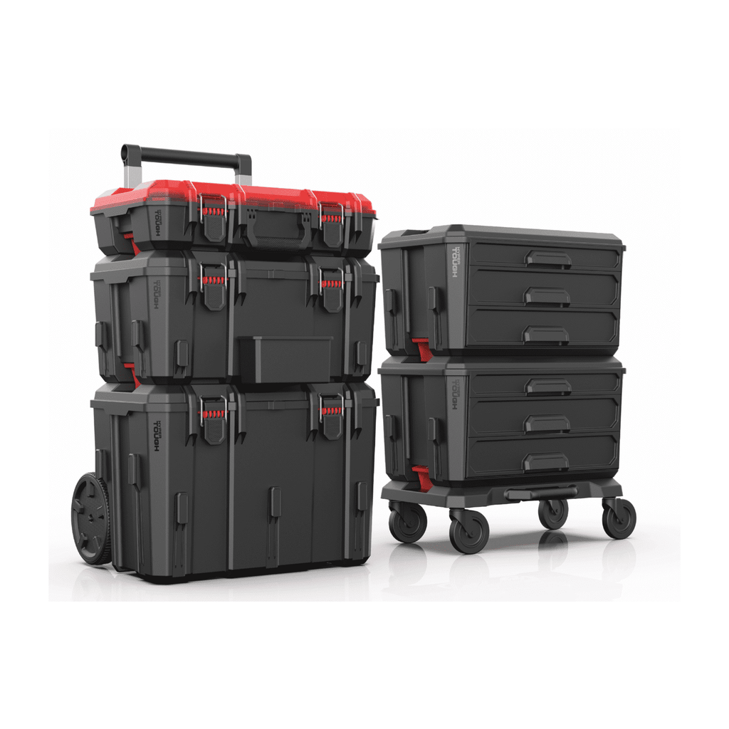 Hyper Tough Hyper Stack Middle Tool Storage Chest  Heavy-Duty, Stackable Organizer - Image 4