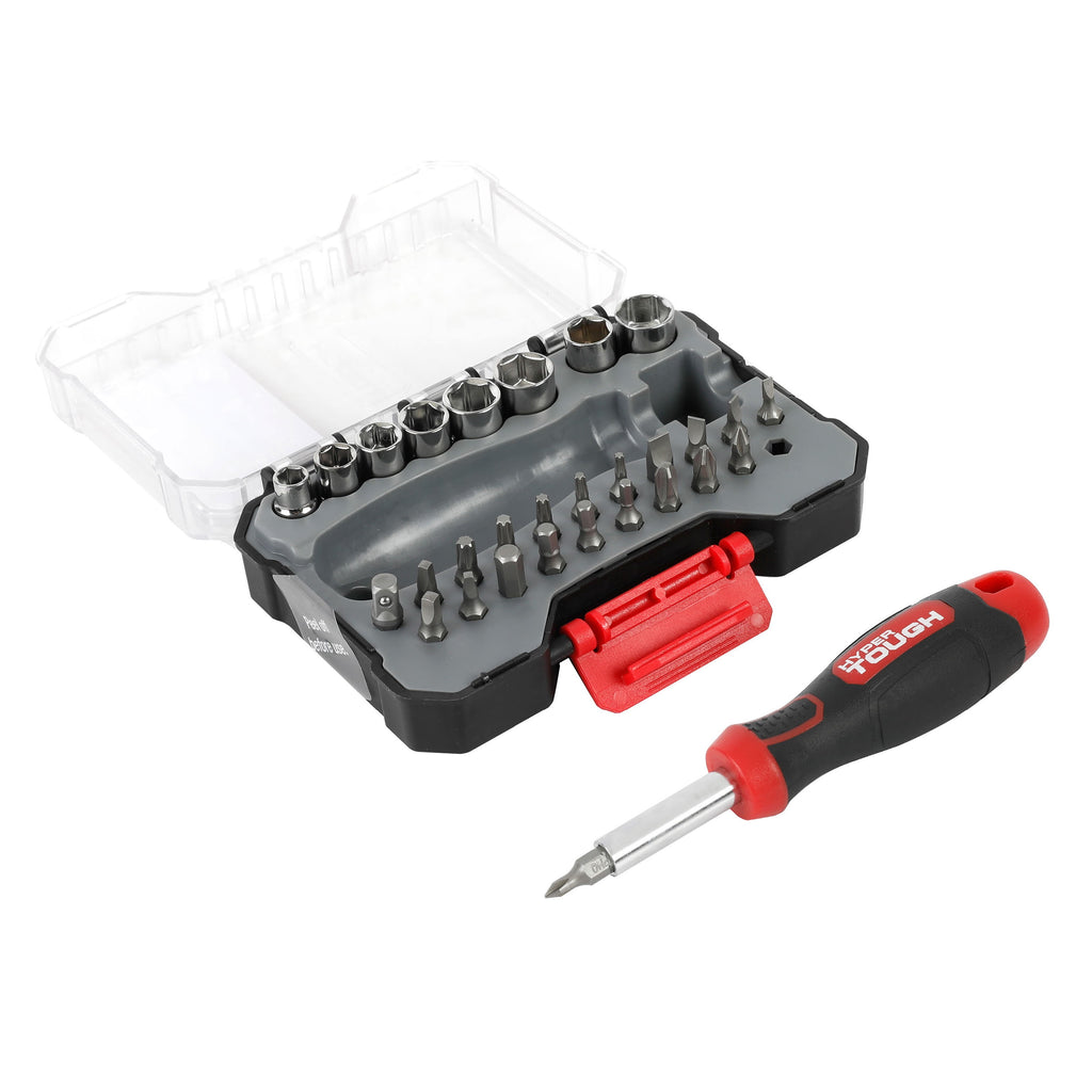 30-Piece Screwdriver Handle and Bit Set in Click Fit Case - Image 6