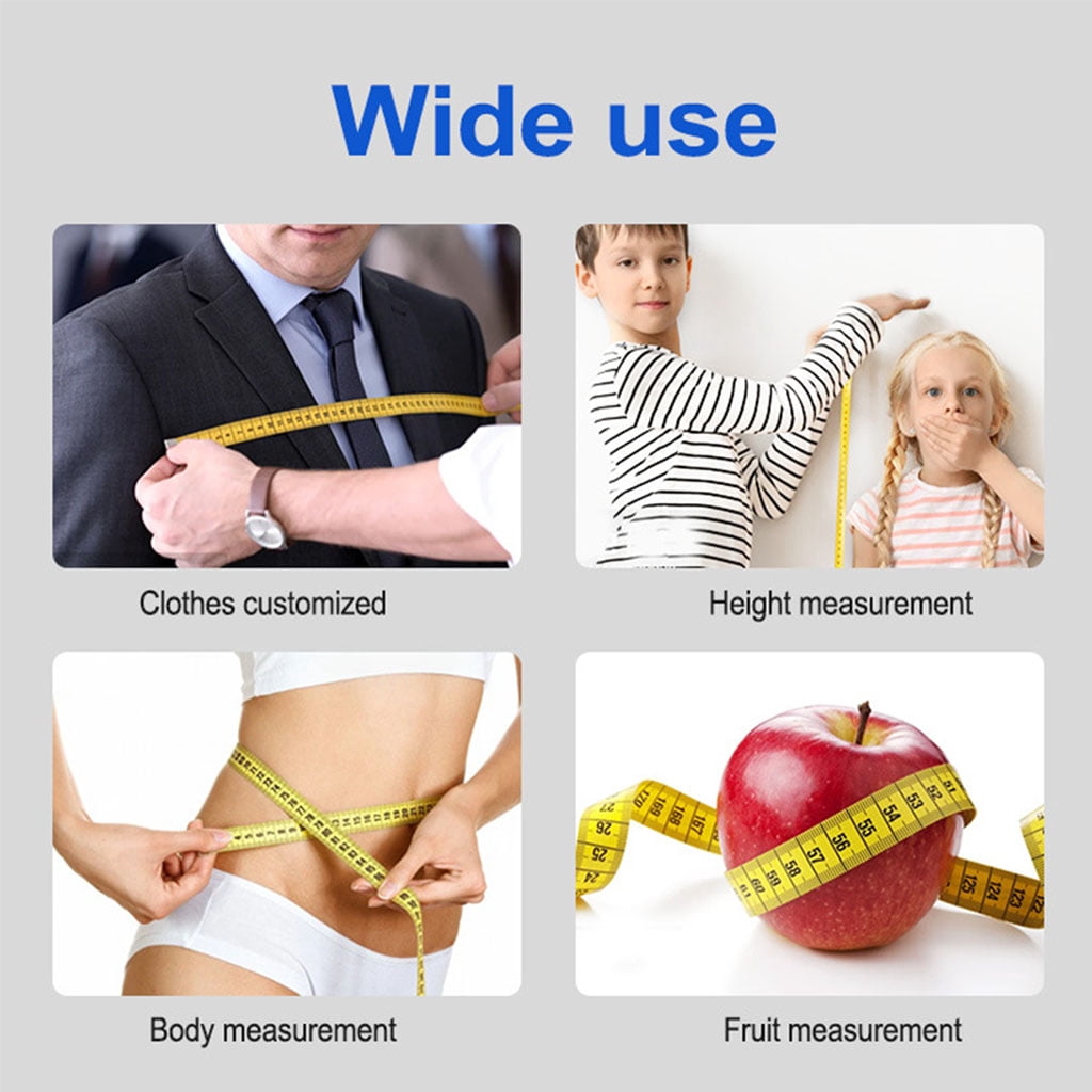 Portable Tape Measure 120-Inch for Extra Long Flexible Ruler Metric/Imperial Measuring Tape Clothes Height Body Weight U - Image 6
