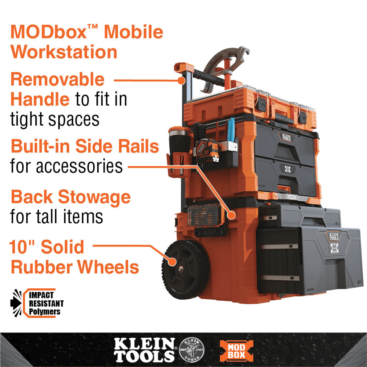 MODbox Two Drawer Rolling Tool Box - Image 6