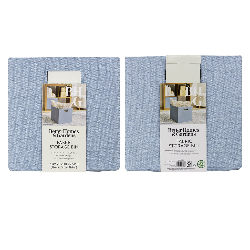 Better Homes &amp; Gardens Collapsible Fabric Cube Storage Bin, Vanilla