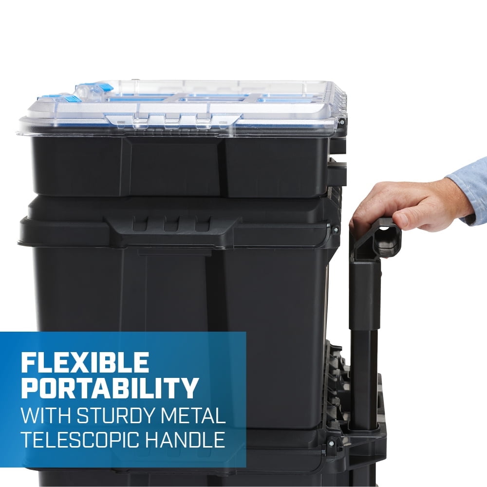 Mobile Tool Box for Hardware Storage, Fits 7 Different Components of Modular Storage System And Suits Power Tools - Image 4