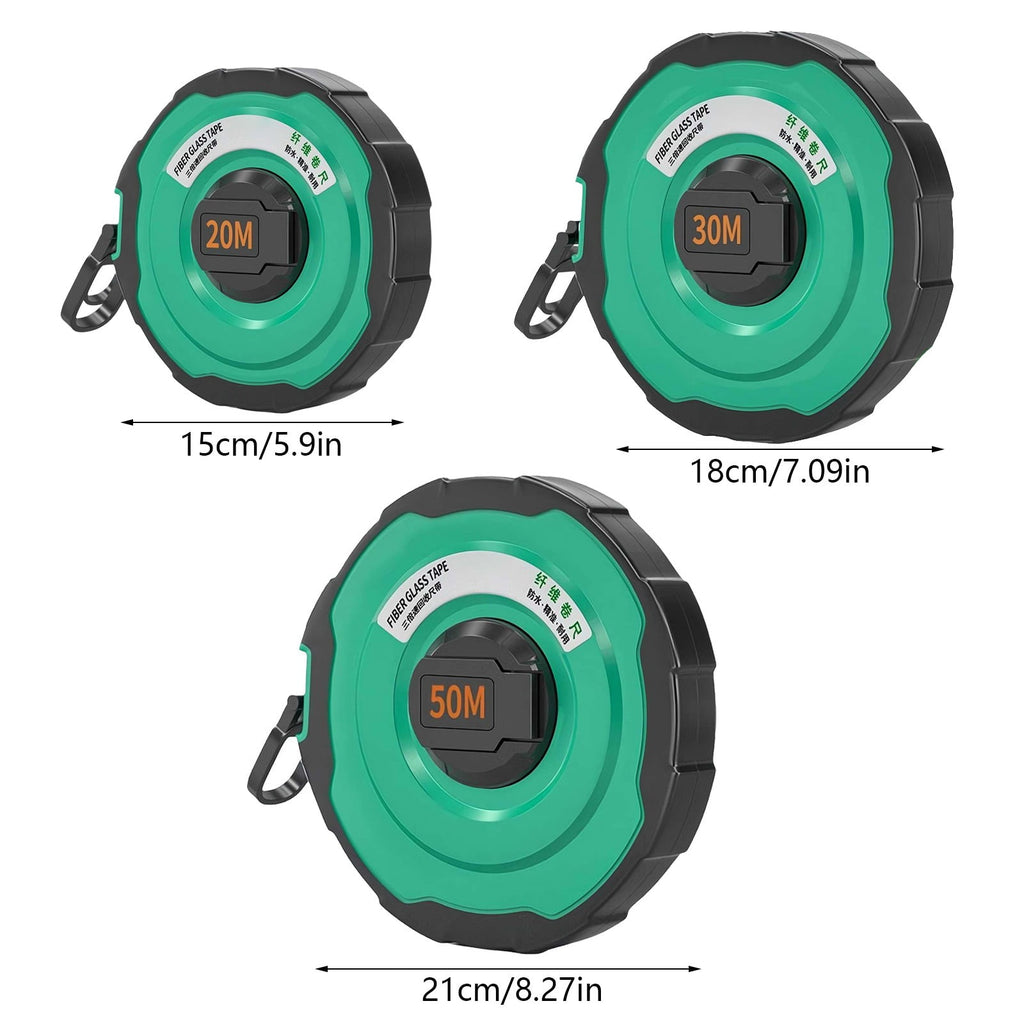 Measuring Tape Metric Tape Measure Double Scale Soft, Durable Fiberglass Tape Measure with Abs Case for Construction ... - Image 3