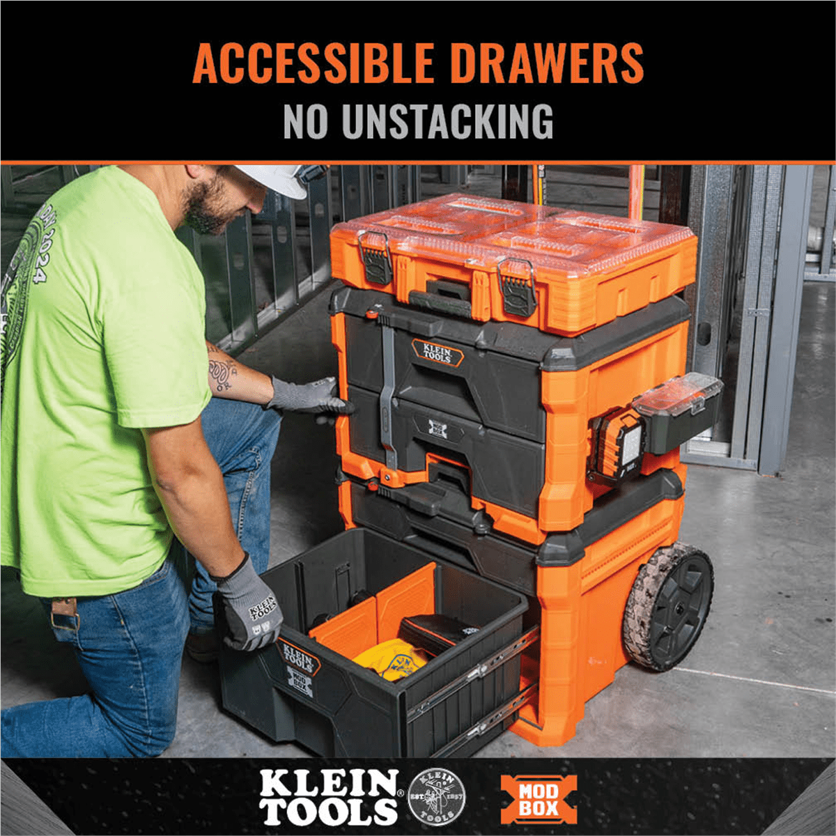MODbox Two Drawer Rolling Tool Box - Image 2