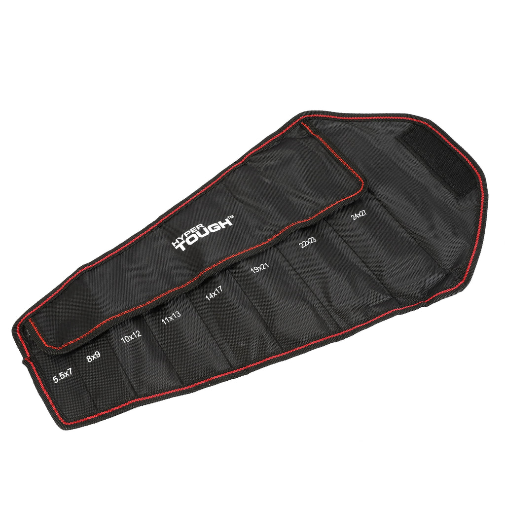 8-Piece Thin Open-End Metric Wrench Set with Organization Pouch (mm) - Image 4