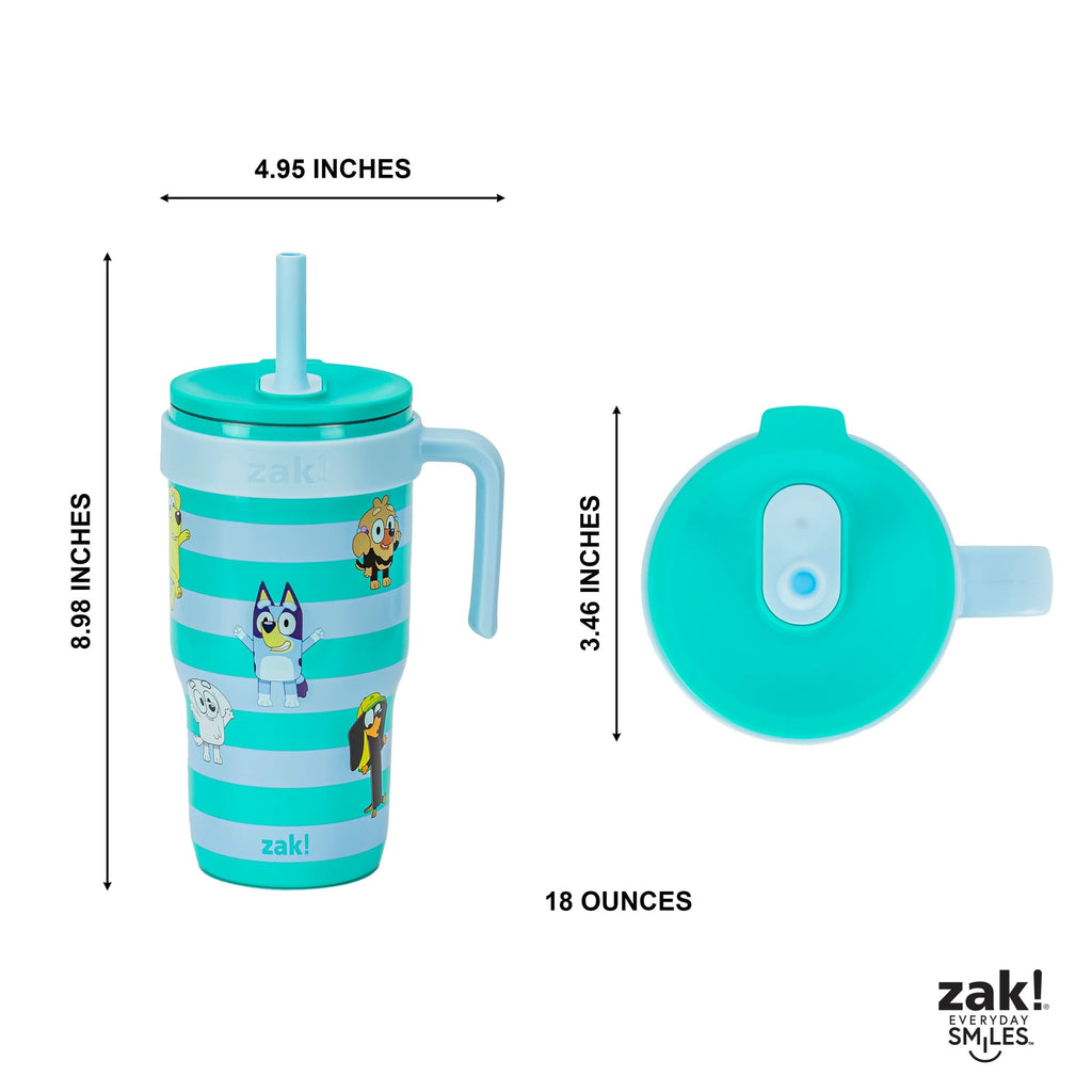 18oz Stitch Kids Straw Handle Tumbler