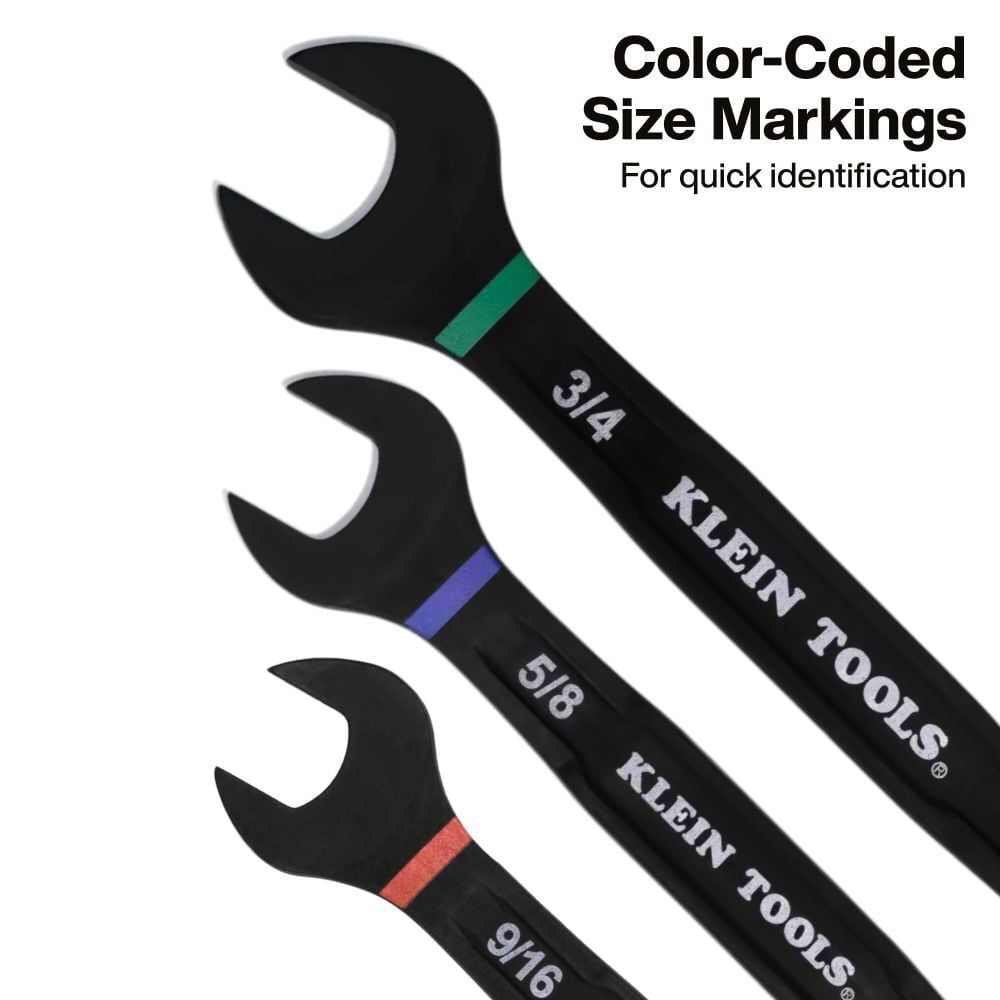 Klein Tools Ratcheting Combination Slide Lock Wrench Set Sae 8 Pieces - Image 5