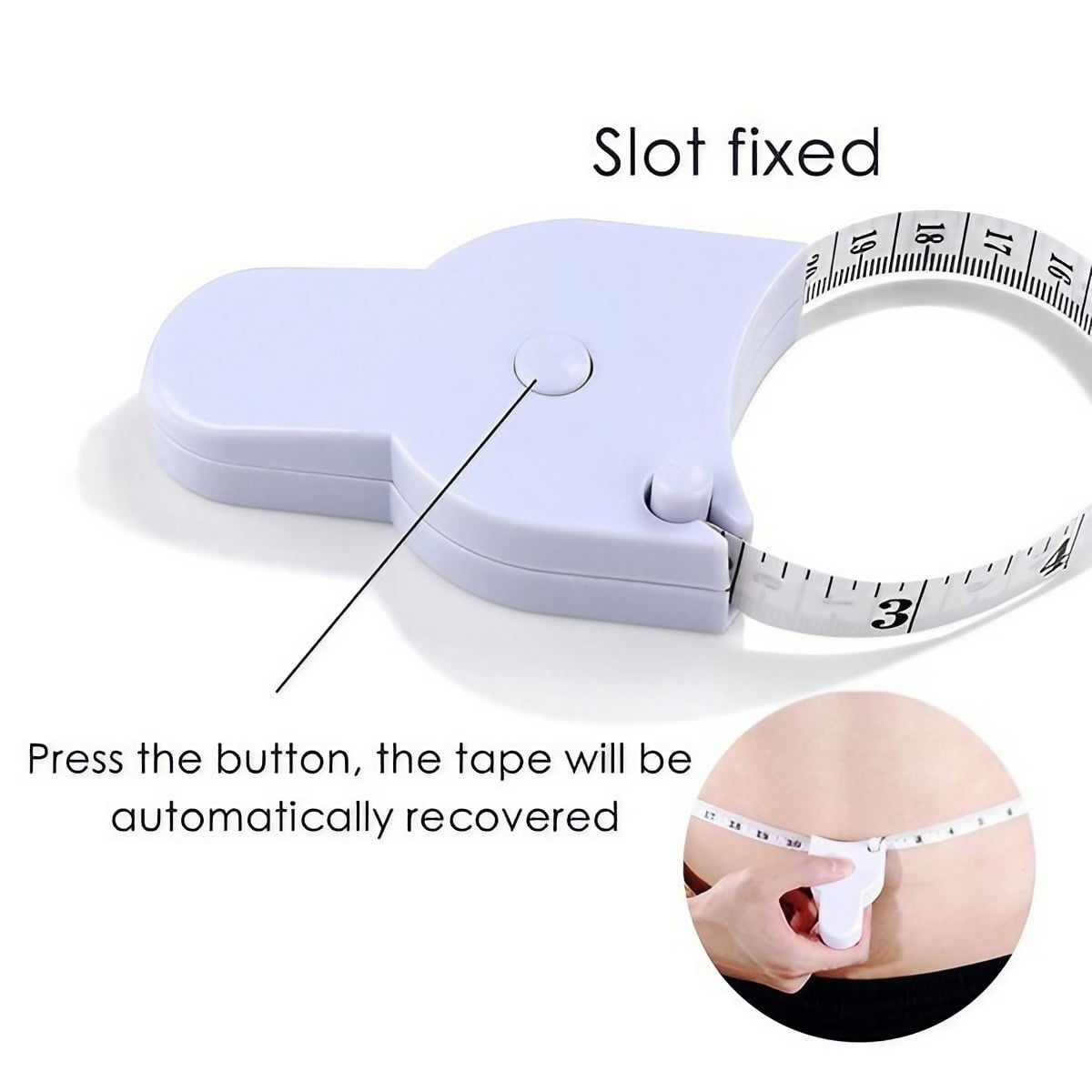 /2Pcs Automatic Telescopic Tape Measure - Precision Body Measuring Tape, Sewing Ruler Tools, Centimeter Tapes for Acc... - Image 4