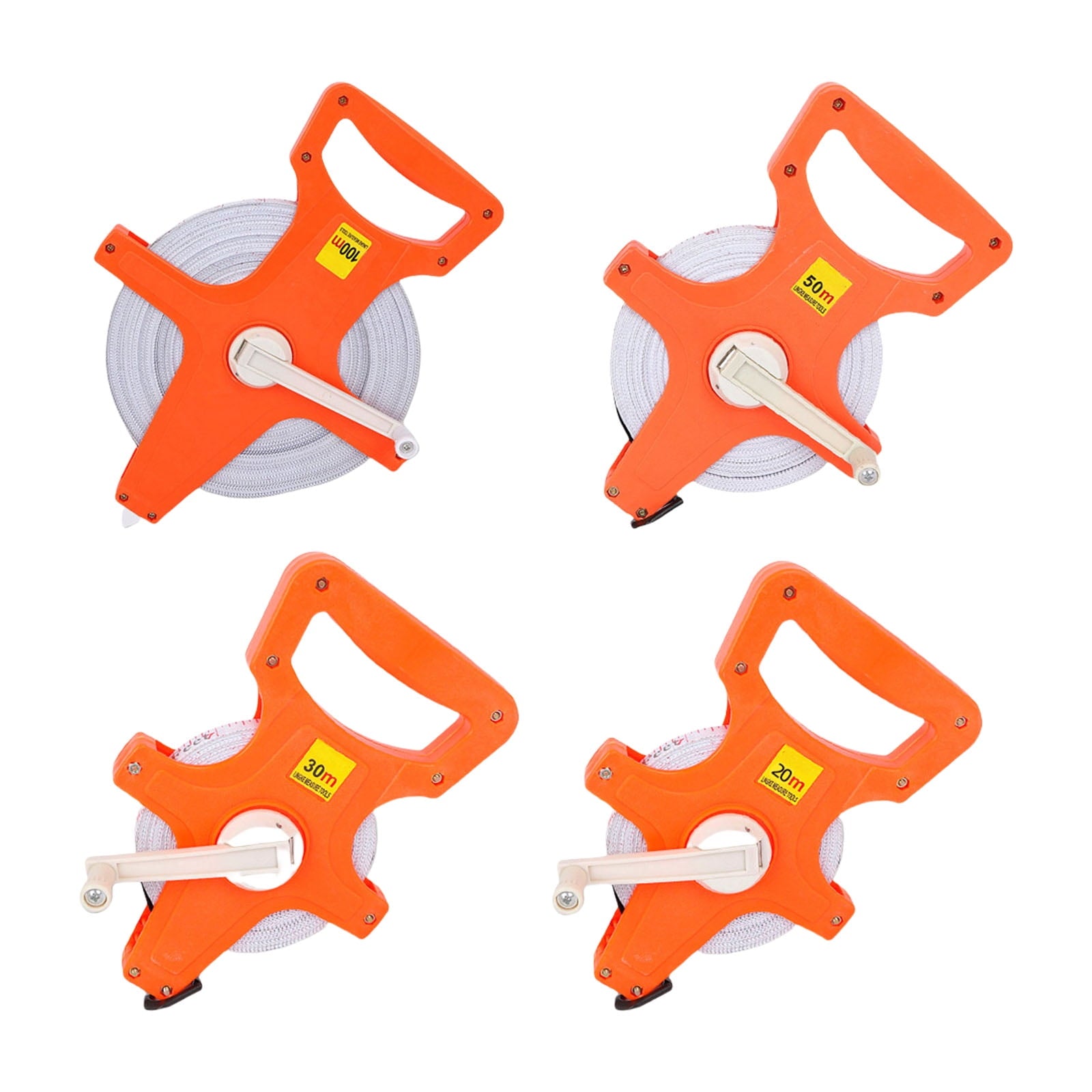 Tape Measure Metric Fiber Tape Reel with Double Side Coated Fiberglass Tape Measure Measuring Ruler - Image 4