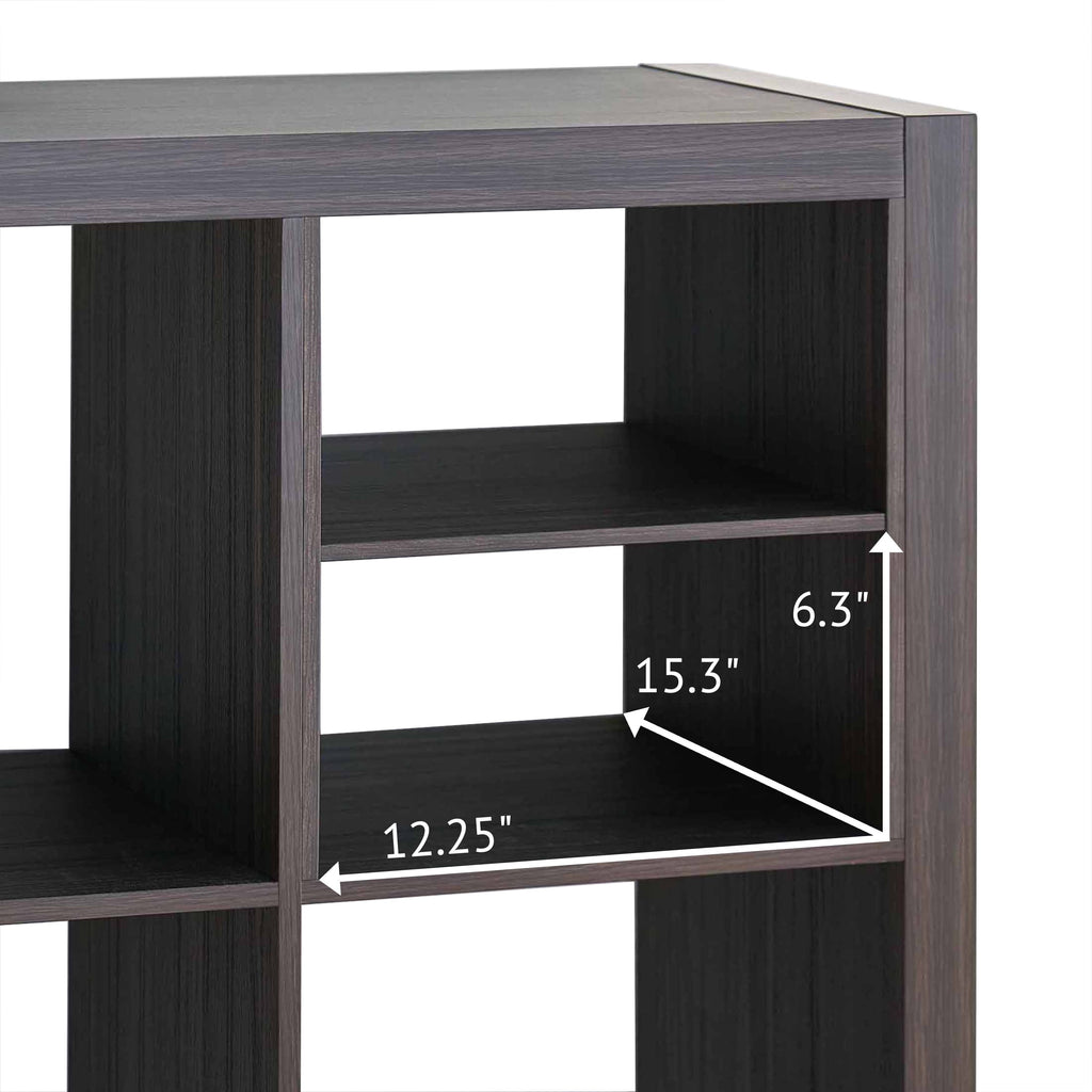 Better Homes &amp; Gardens H Shelf Insert for Cube Organizers, Tobacco Oak