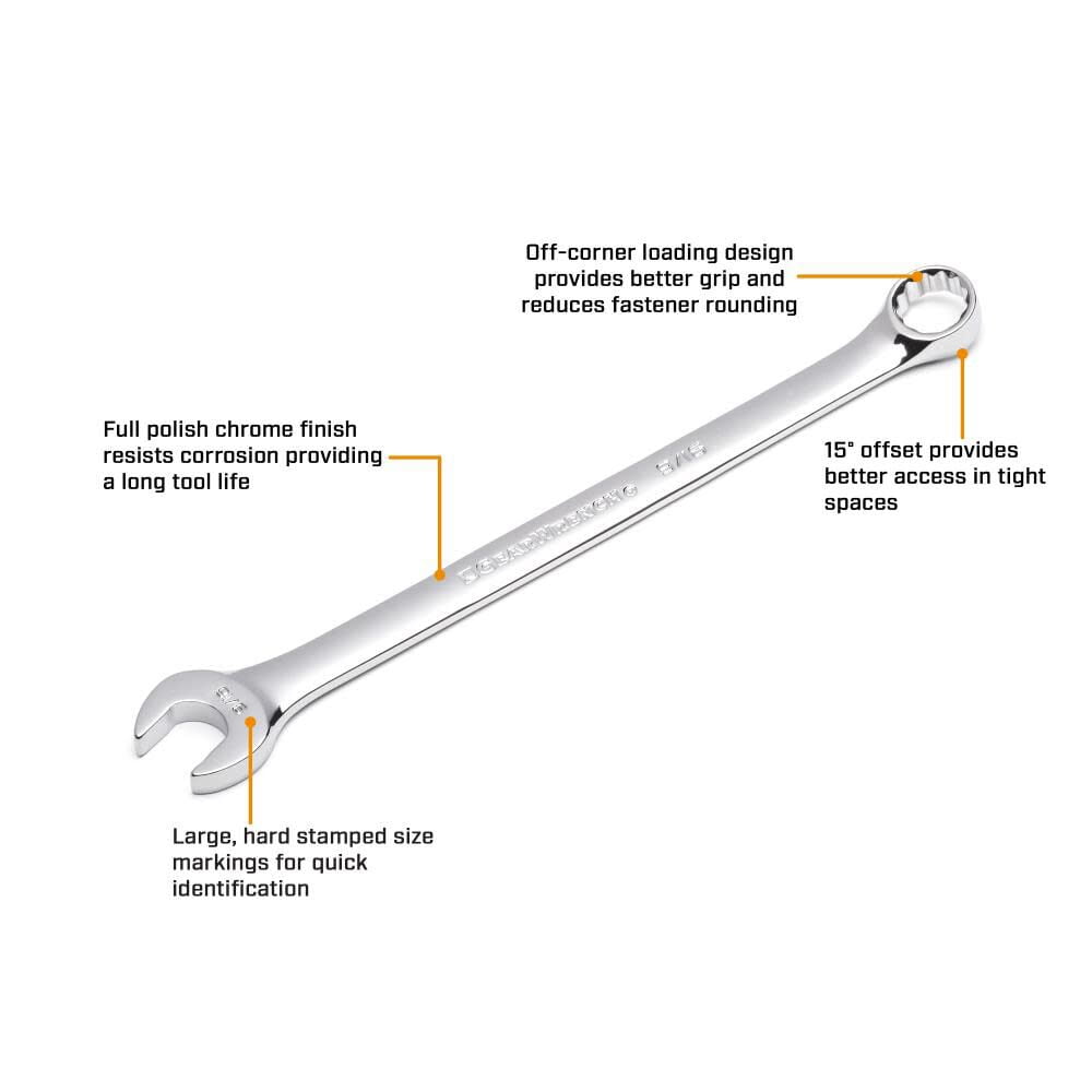 Large Add-On Comb Wrench Set Long Offset Box End 5 Piece Pack - Image 4