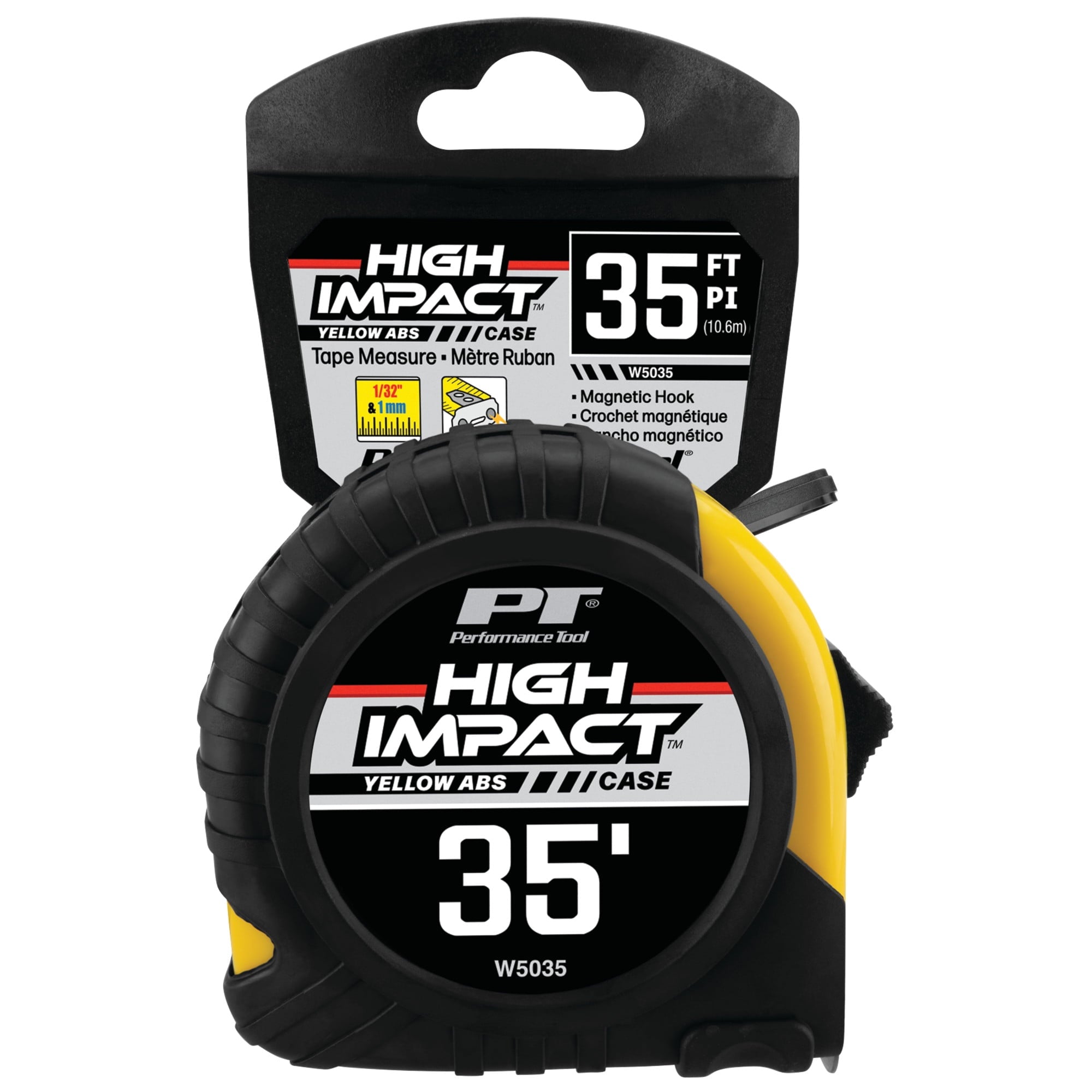 Performance Tool W5035 35-Foot 1-Inch Tape measure, Yellow - Image 5