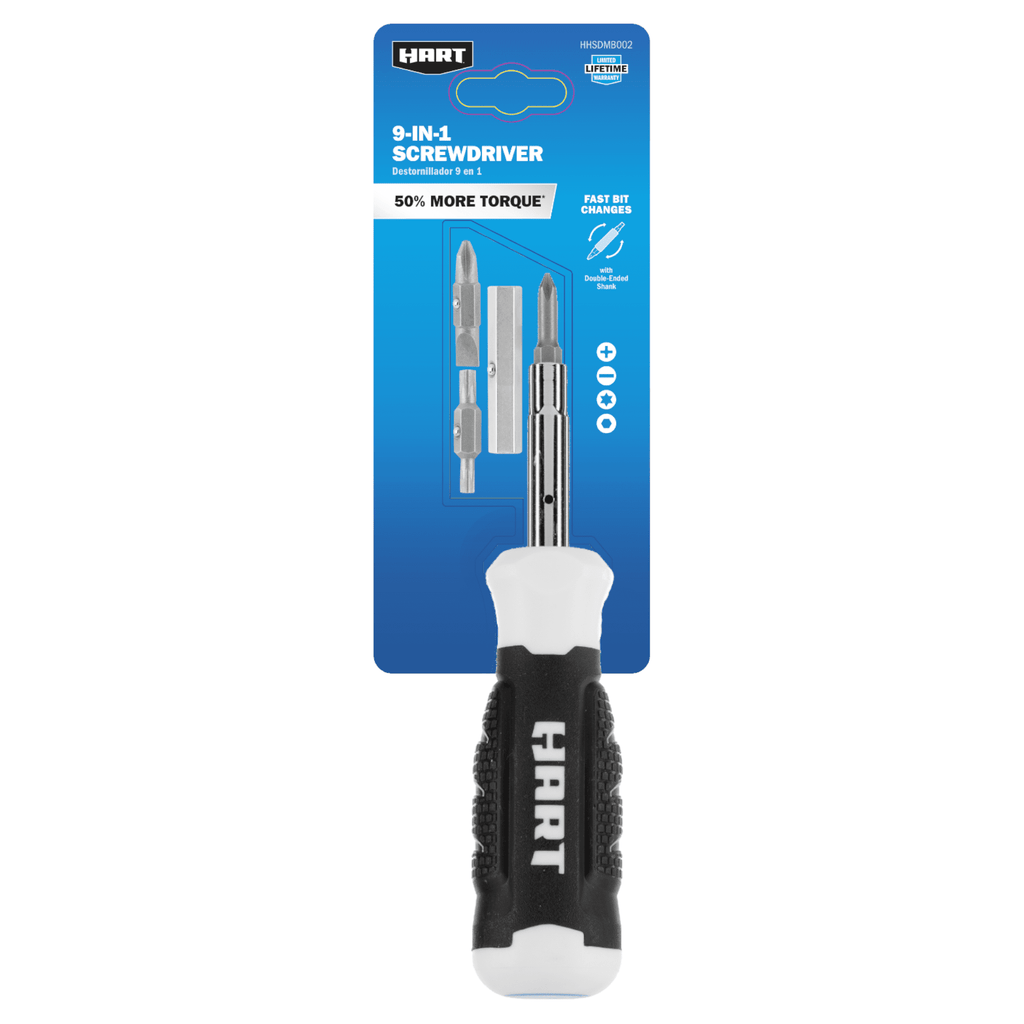 9-in-1 Screwdriver with Philips Head, Slotted, Nut Driver, and Star - Image 2