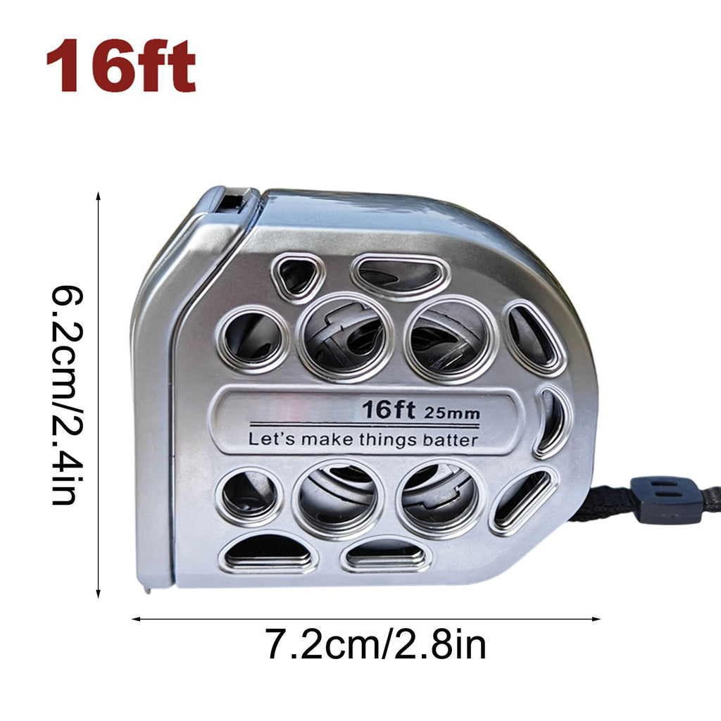 16/25FT Stainless Steel Measuring Tape, Durable Double-Sided Hollow Metric Imperial Ruler, Waterproof Rust-Resistant Tool for Construction D - Image 2