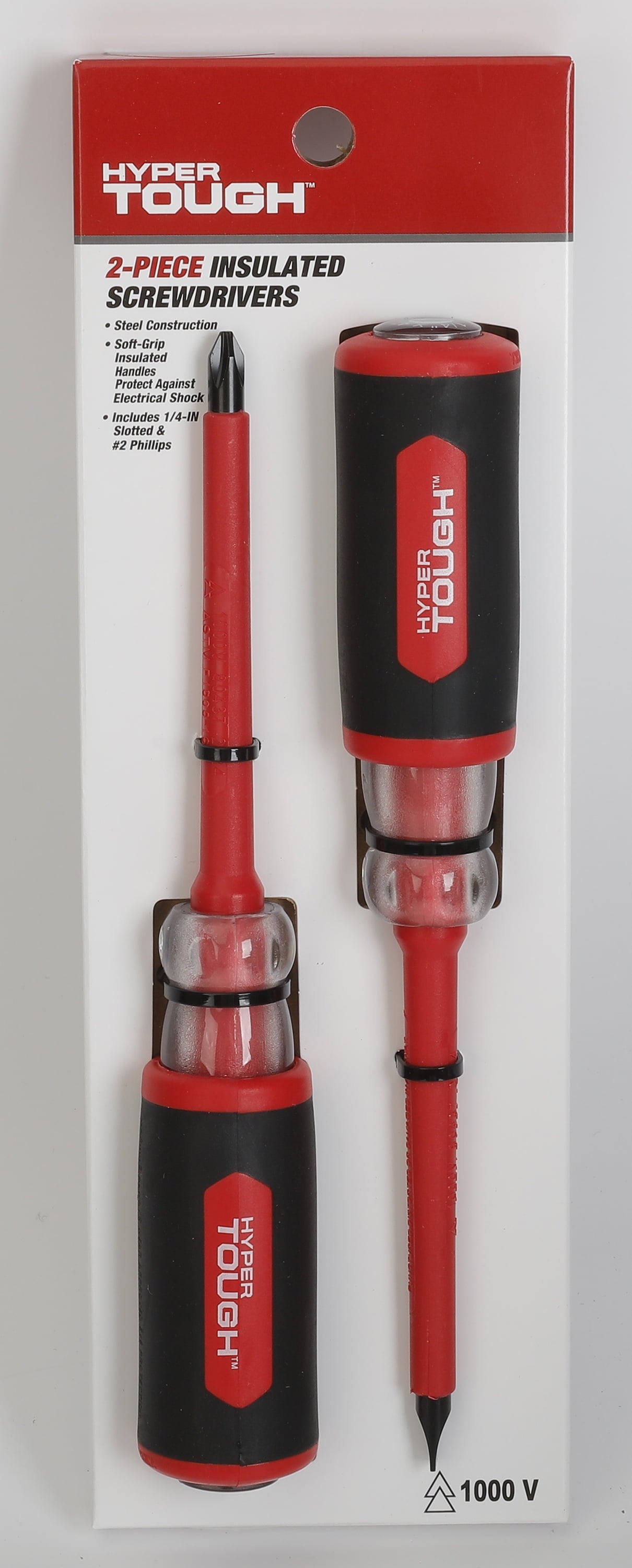 2-Pack Soft-Grip Insulated Screwdriver Set, 1/4-Inch Slotted and #2 Phillips - Image 4