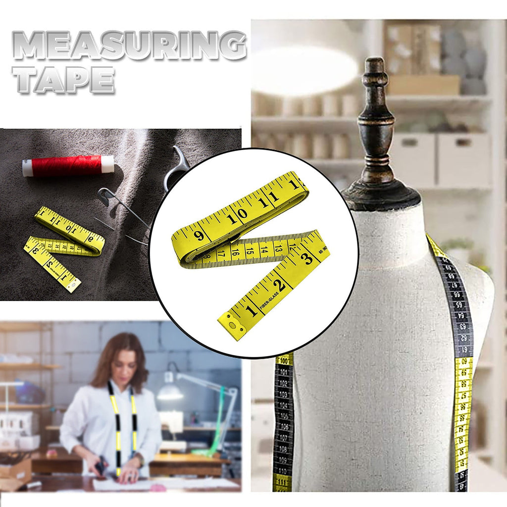 Shiogb Clearance Measuring Tool Rose Red, Measuring Tape for Body Fabric Sewing Tailor Cloth Knitting Home Craft Measurements, Measuring Too - Image 3