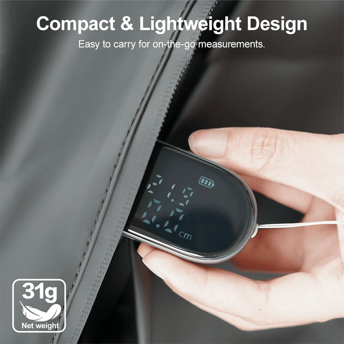Digital Tape Measure, 328-Ft for Smart Easy Measurement of Complex Irregular Shapes,Electronic Rolling Measuring Tool - Image 5