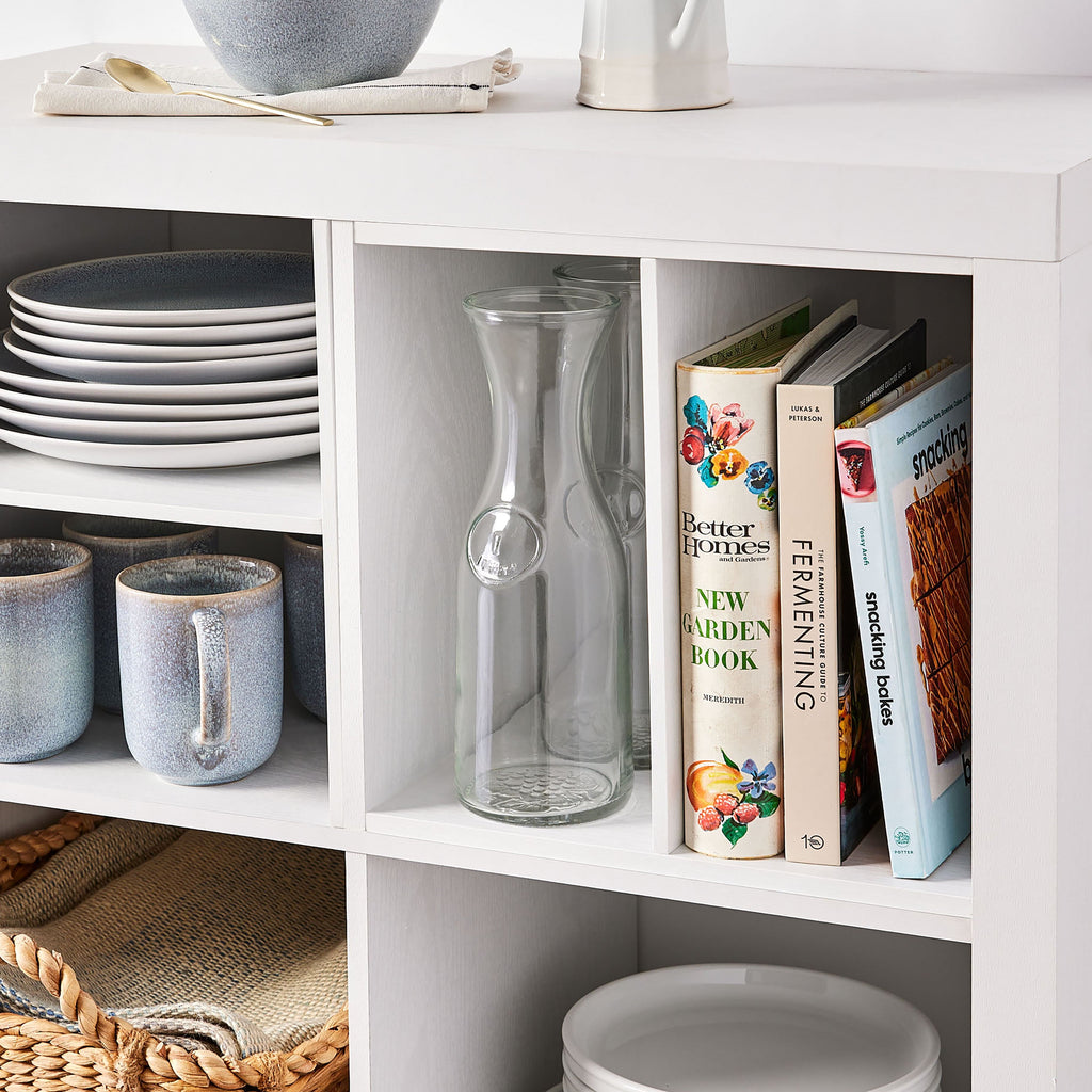 Better Homes &amp; Gardens H Shelf Insert for Cube Organizers, Tobacco Oak
