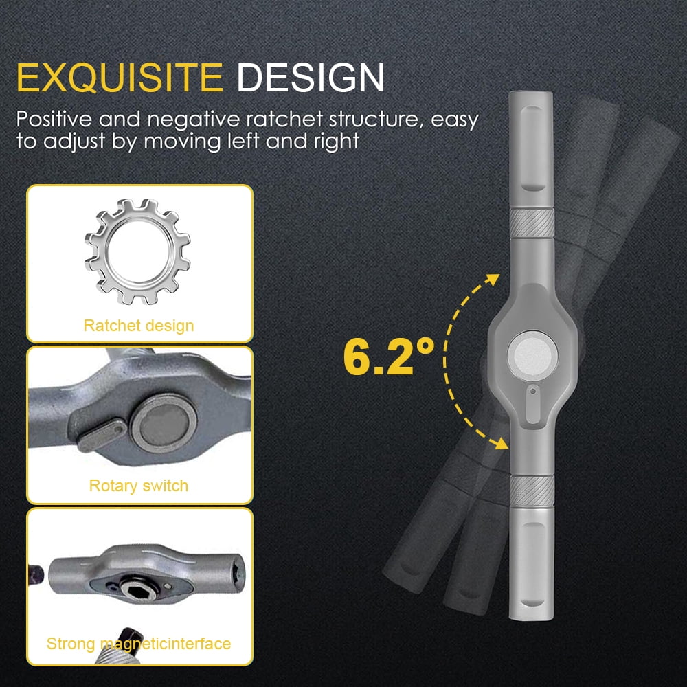 42 in 1 Magnetic Screwdriver Set, DIY Ratchet Screwdriver Set, S2 Steel Bits, Portable Compact Repair Tool Kit for Gi... - Image 4
