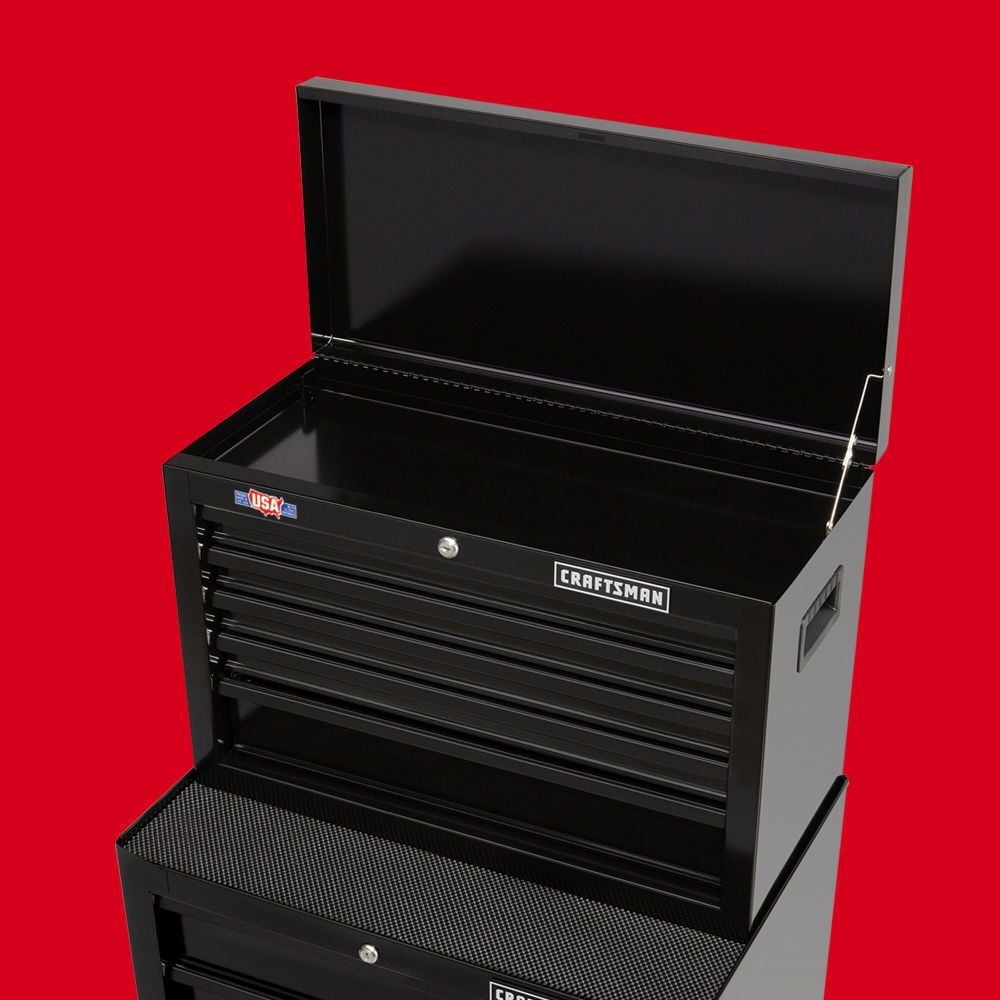 112521 26 Wide 5-Drawer Standard-Duty Top Chest - Black - Image 2