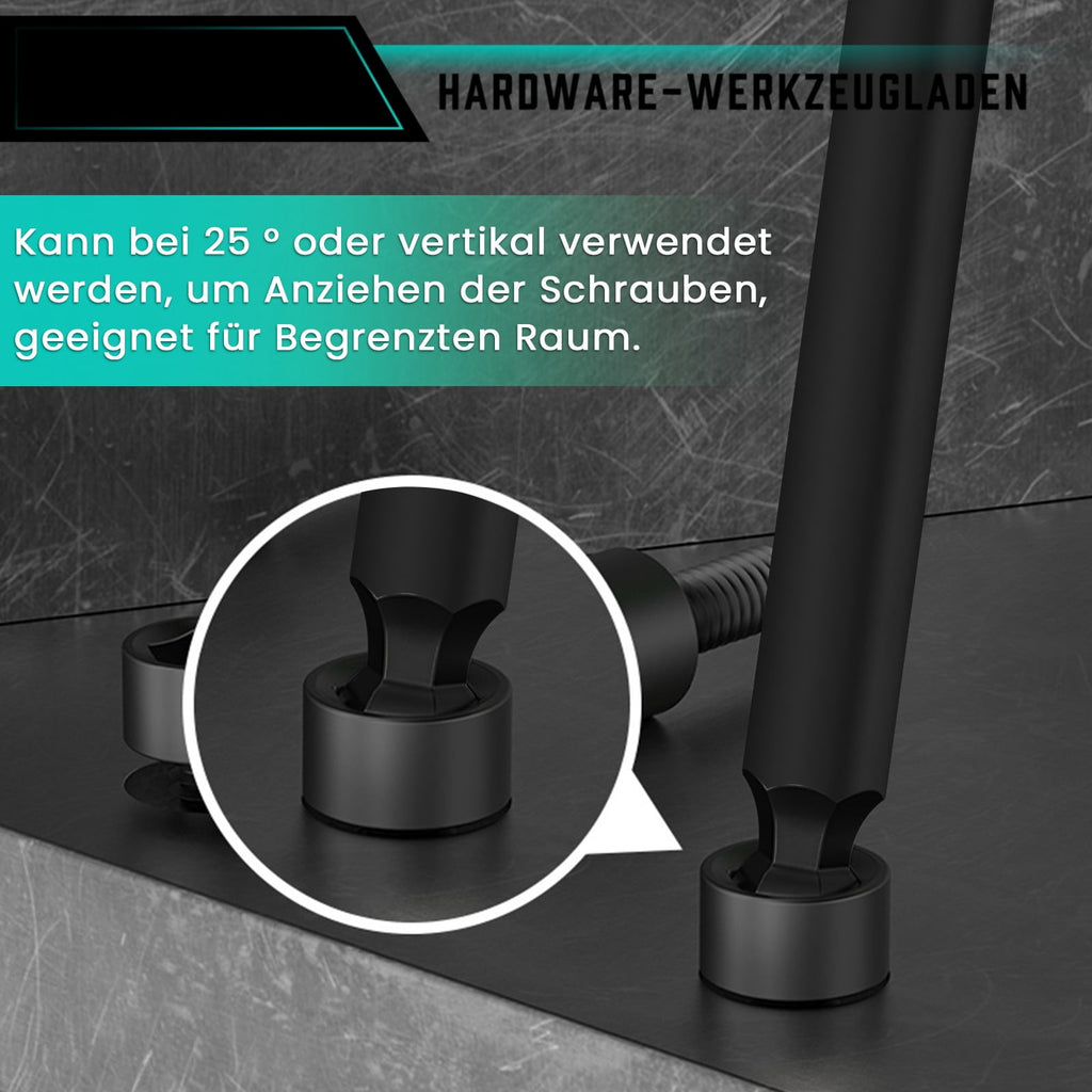 Ball End Hex Screwdriver Bit Set 8PCS, Magnetic 1/4" Hex Shank Ball Head Allen Bits 65mm, S2 Steel Hex Bit Set 2/2.5/3/4/5/6/8 mm - Image 4