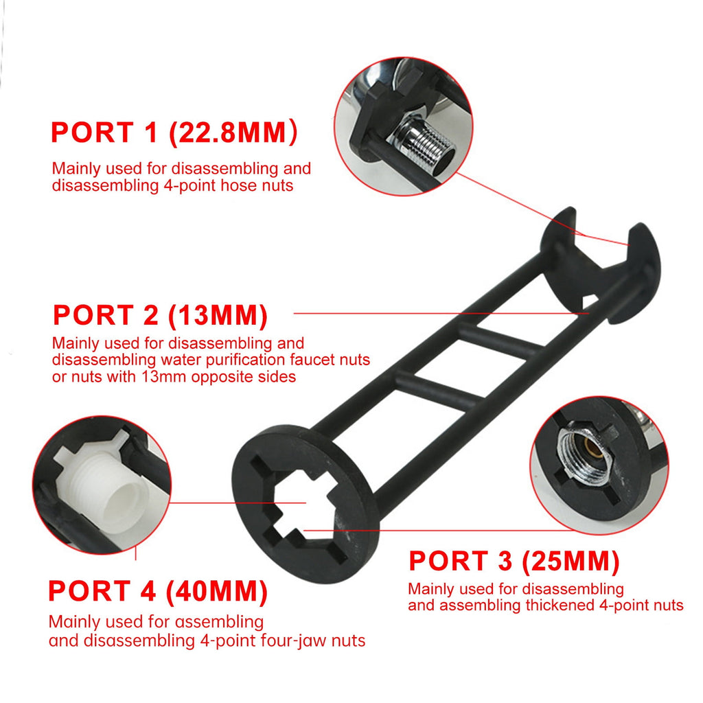 Tool Set for Faucet Installation and Plumbing Maintenance with 360-Degree Rotation - Image 3