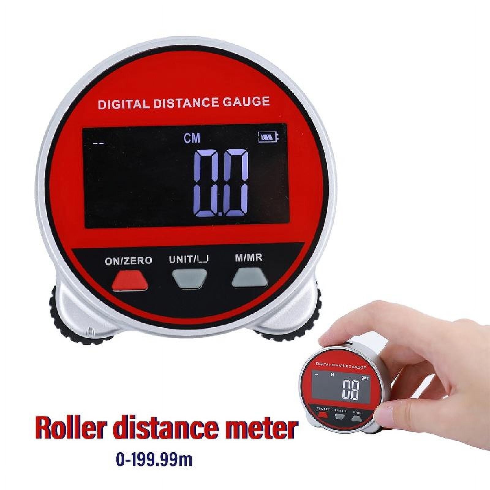 Necvior 656Ft Electronic Digital Tape Measure with LCD Display Digital Ruler Rechargeable Small Rolling Measuring Tool - Image 3