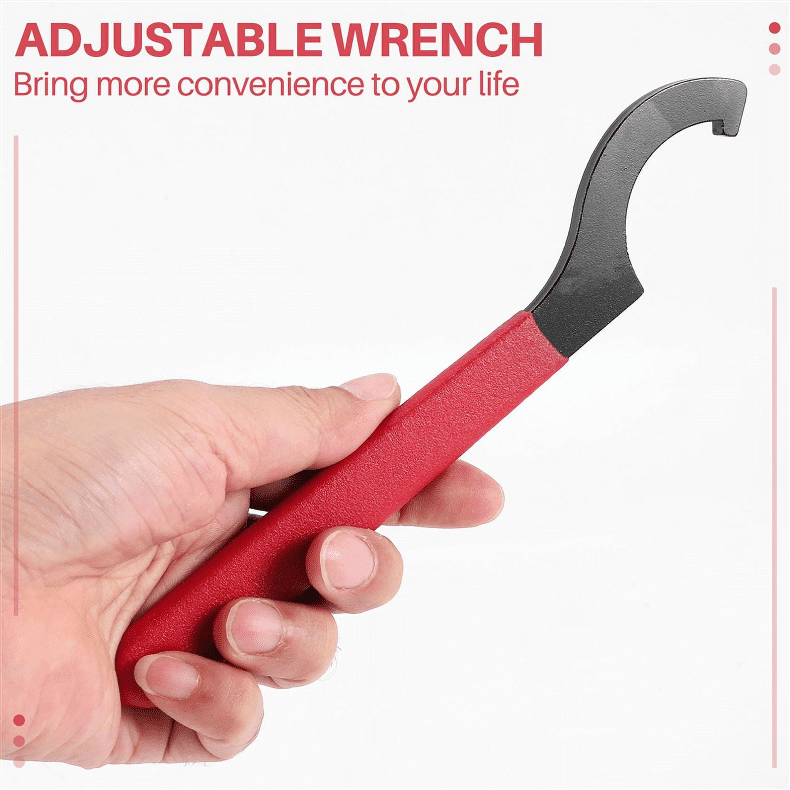 Adjustable Steel Construction Spanner Wrench Set 6 Piece - Image 6