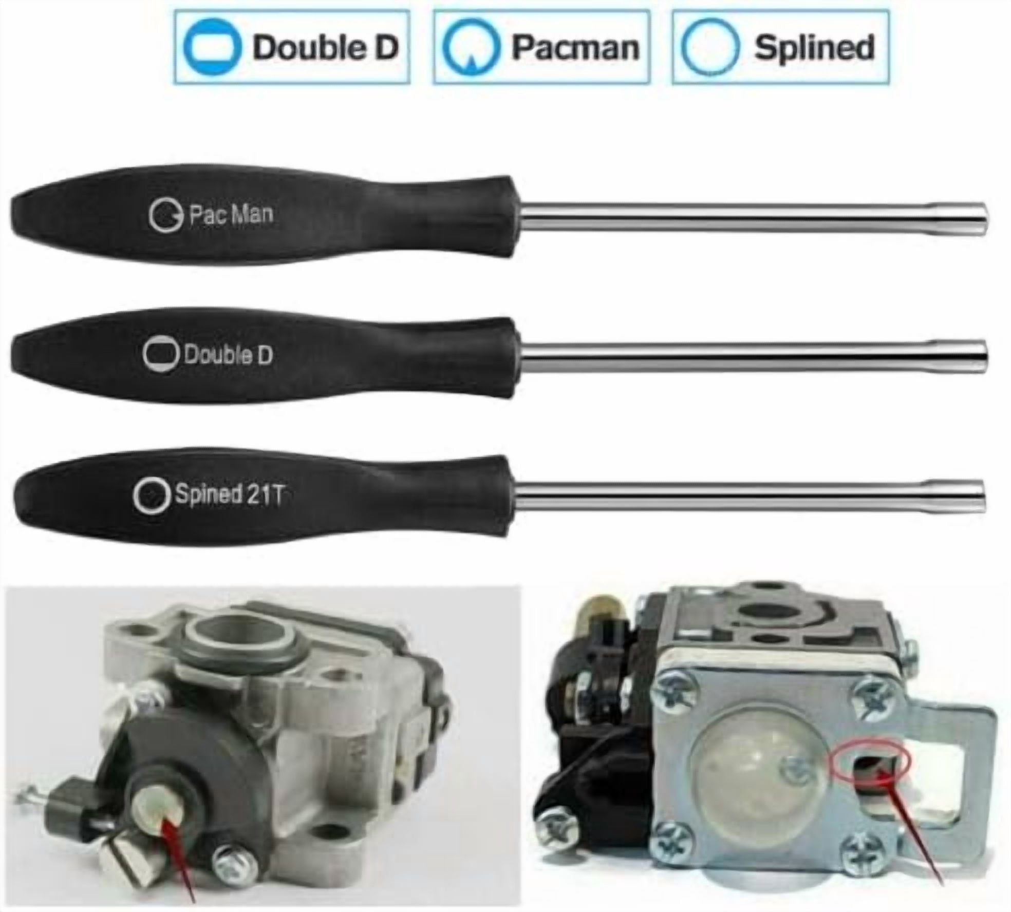 3pcs Carburetor Adjustment Tool Kit - Essential Screwdriver Set for 2 Cycle Engine Poulan Husqvarna Stihl Homelite We... - Image 2