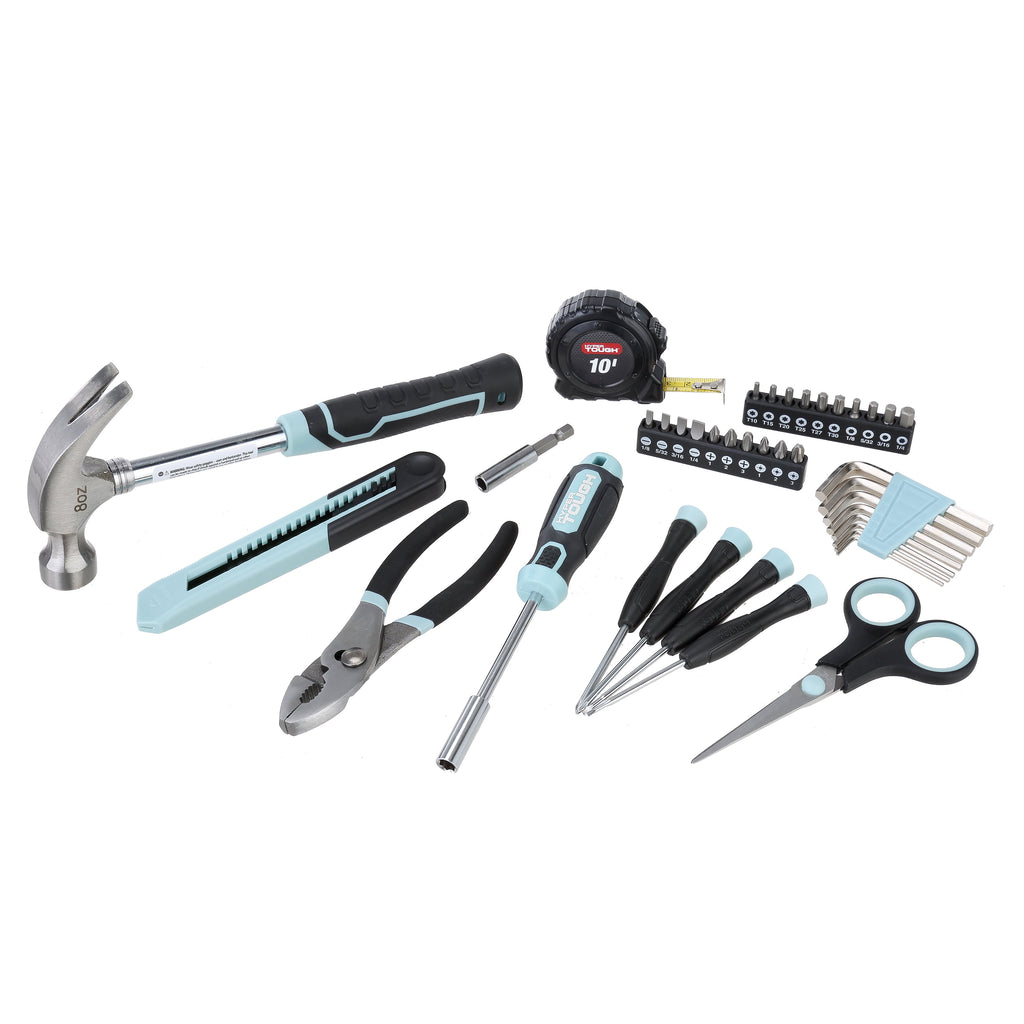 40-Piece Seafoam Household Tool Kit for Basic Repairs and Projects - Image 6