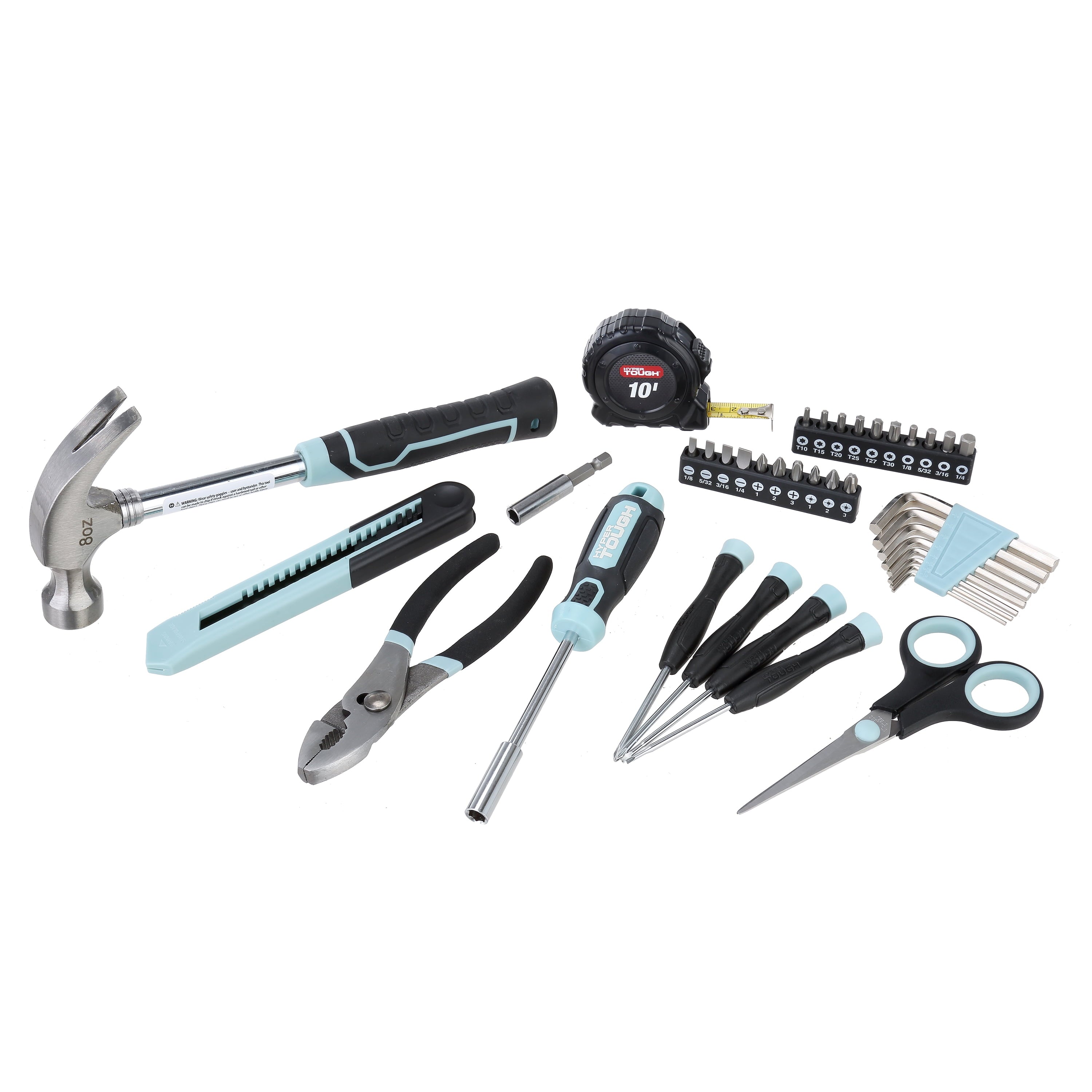 40-Piece Seafoam Household Tool Kit for Basic Repairs and Projects - Image 6